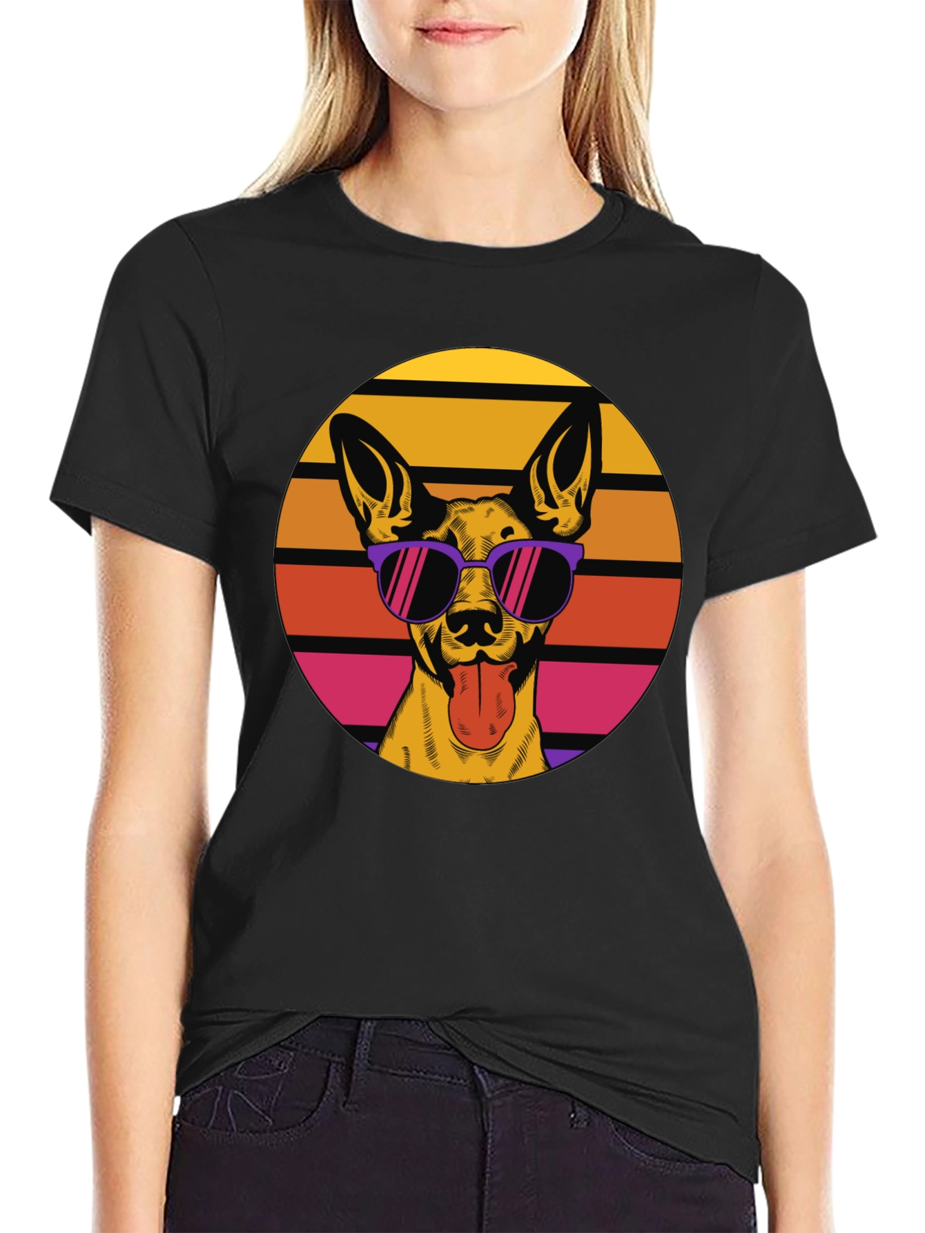 Cool Dog Retro T-Shirt