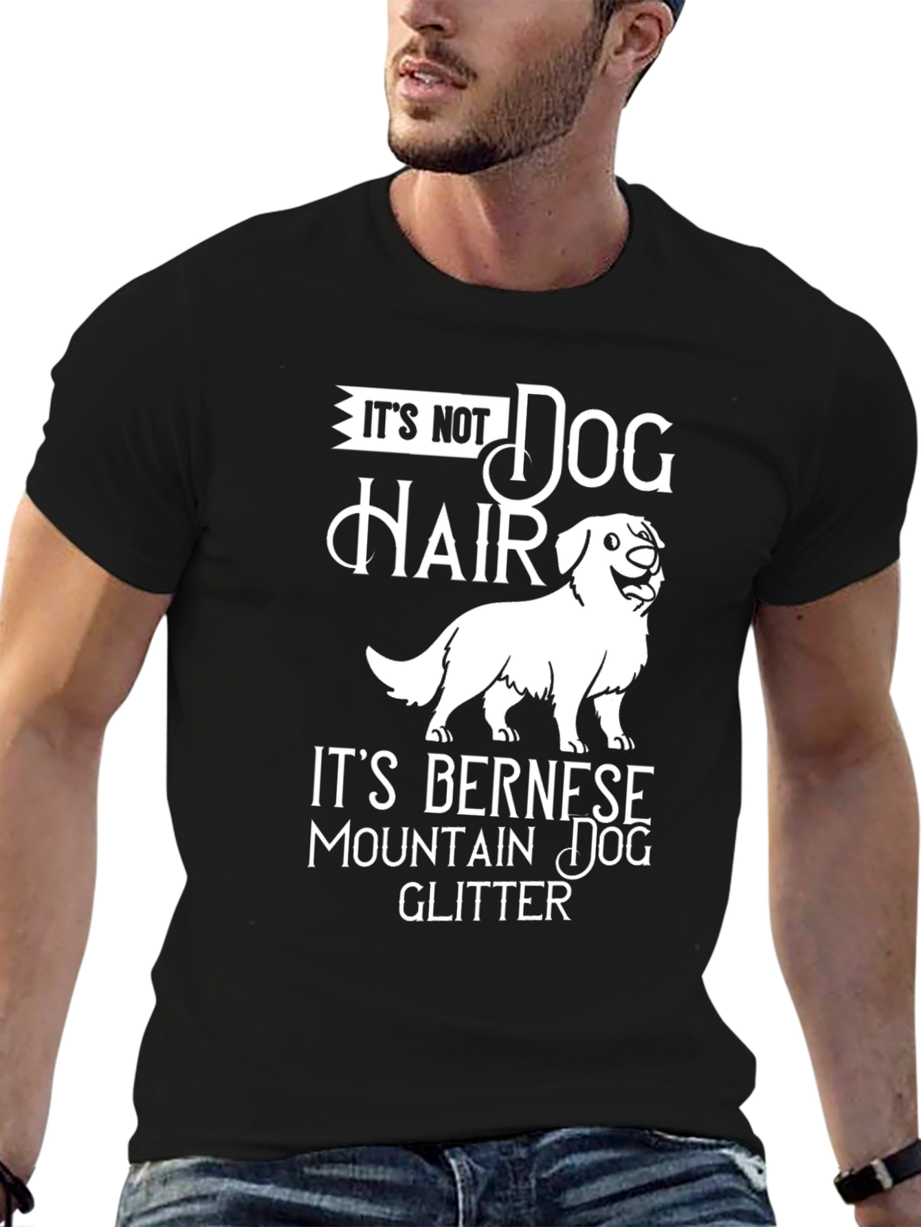 Bernese Mountain Dog Glitter T-Shirt