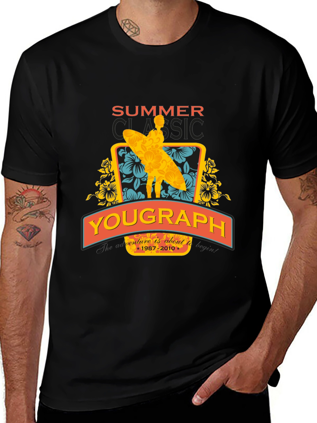 Summer Classic Surfer Graphic Tee