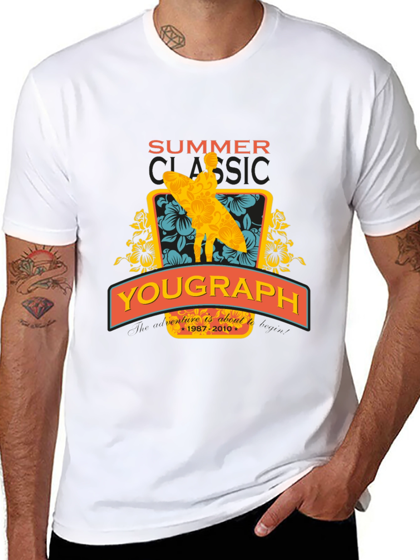 Summer Classic Surfer Graphic Tee