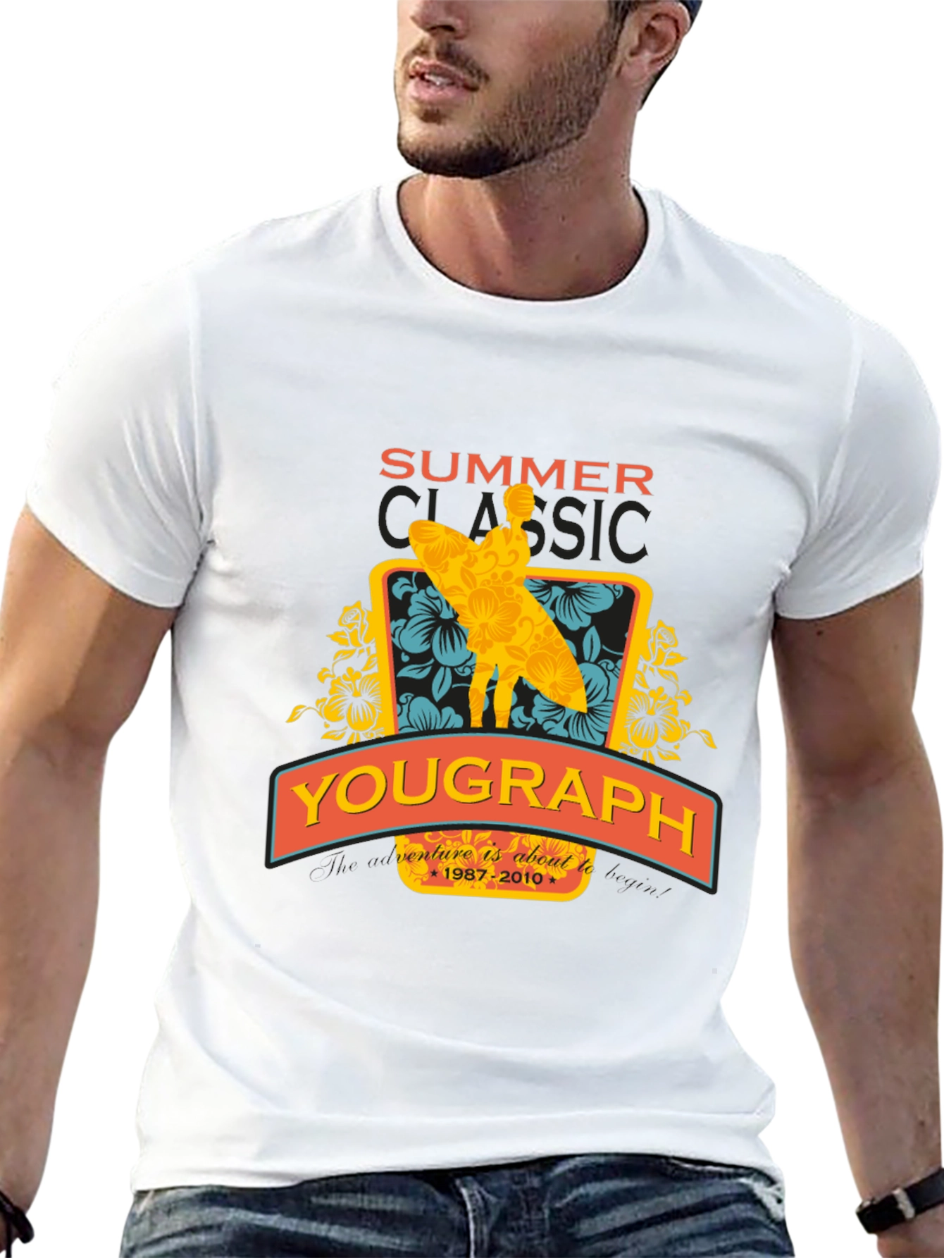 Summer Classic Surfer Graphic Tee