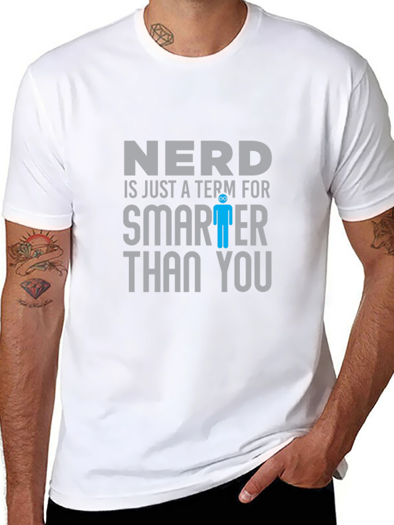 Nerd Smarter Than You T-Shirt Funny Geek Tee