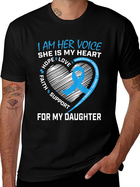 I Am Her Voice Daughter Awareness T-Shirt