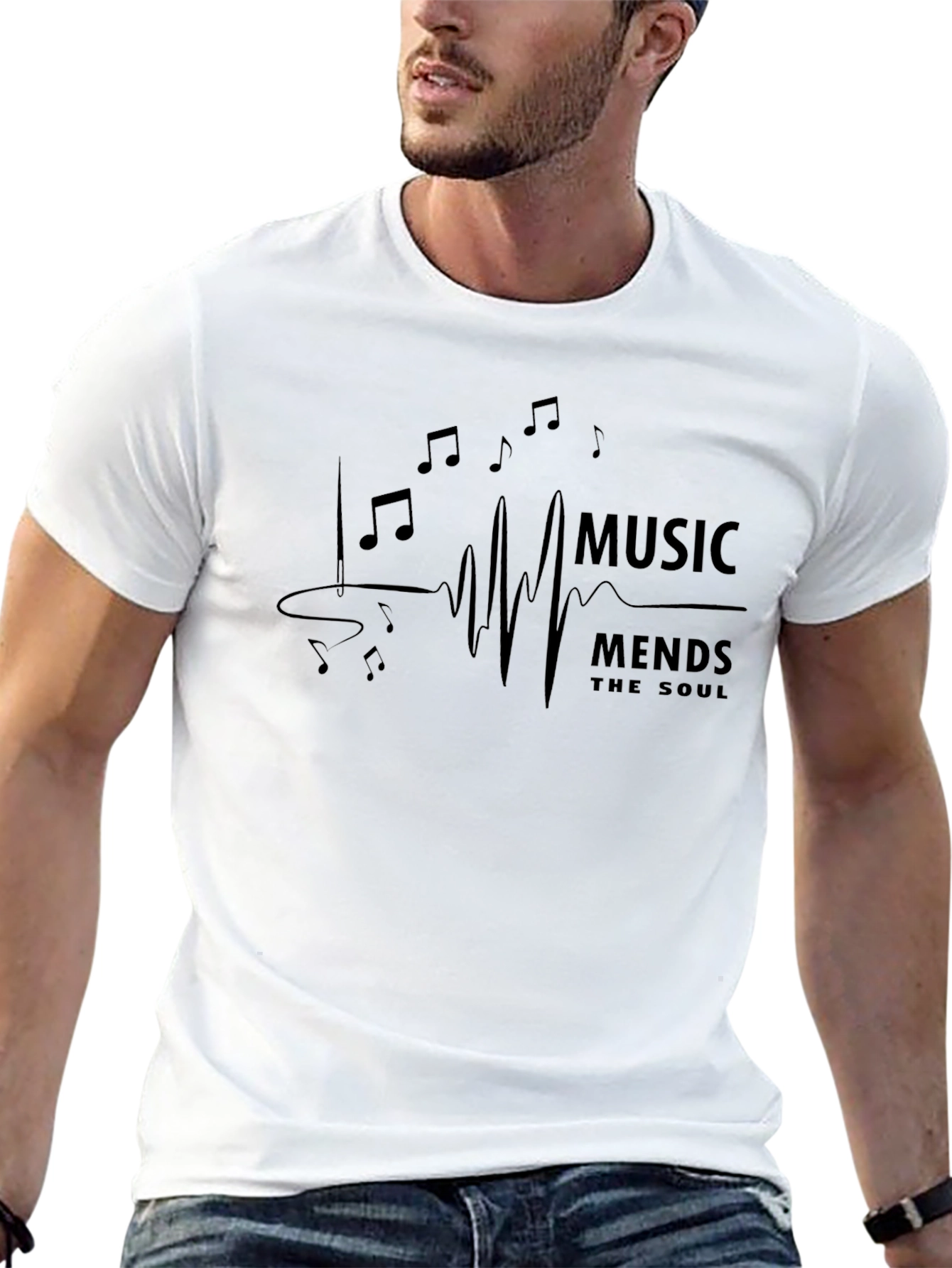 Music Mends the Soul Graphic T-Shirt