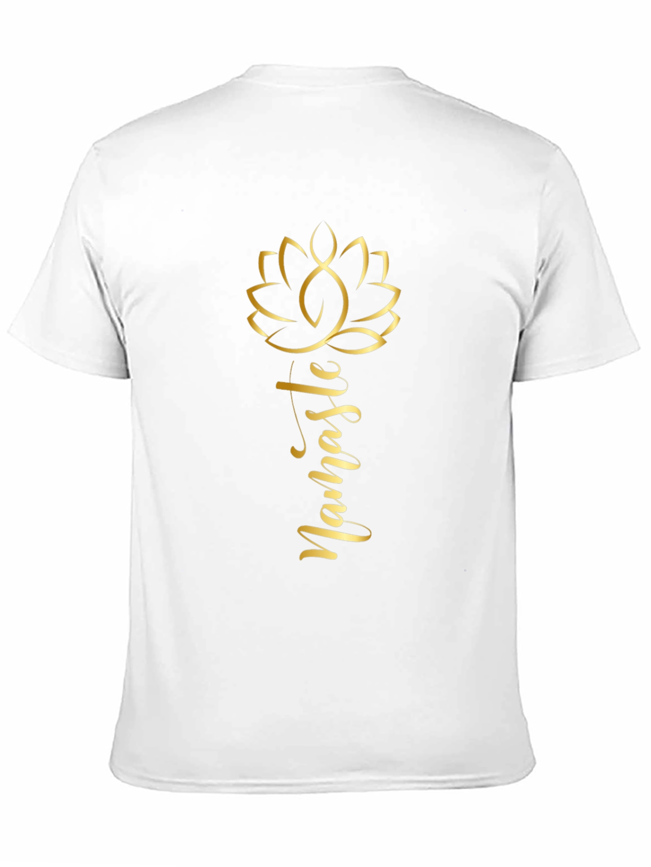 Namaste Lotus Flower Graphic Tee - Black