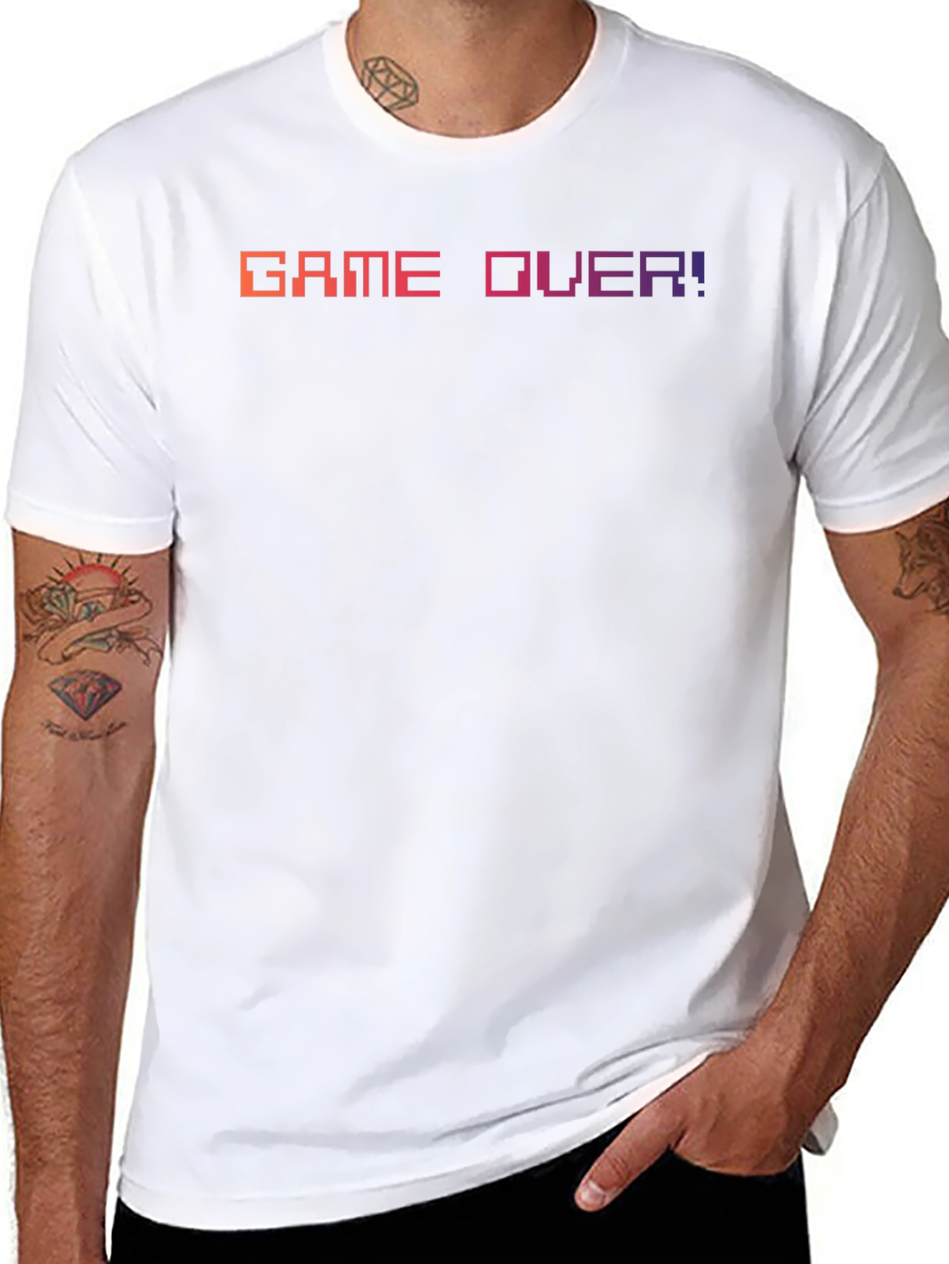 Game Over T-Shirt - Retro Pixel Design