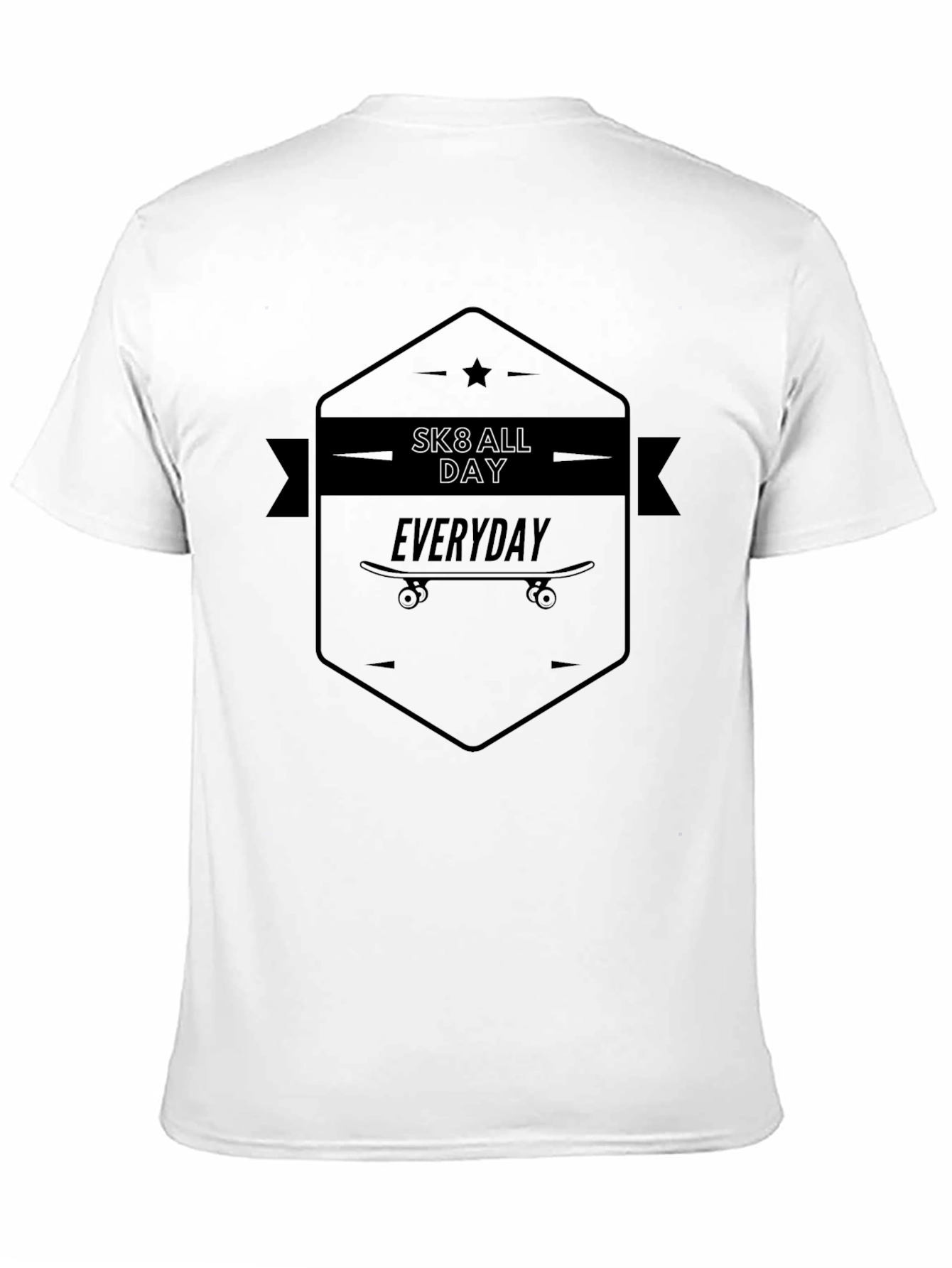 Sk8 All Day Everyday Black T-Shirt