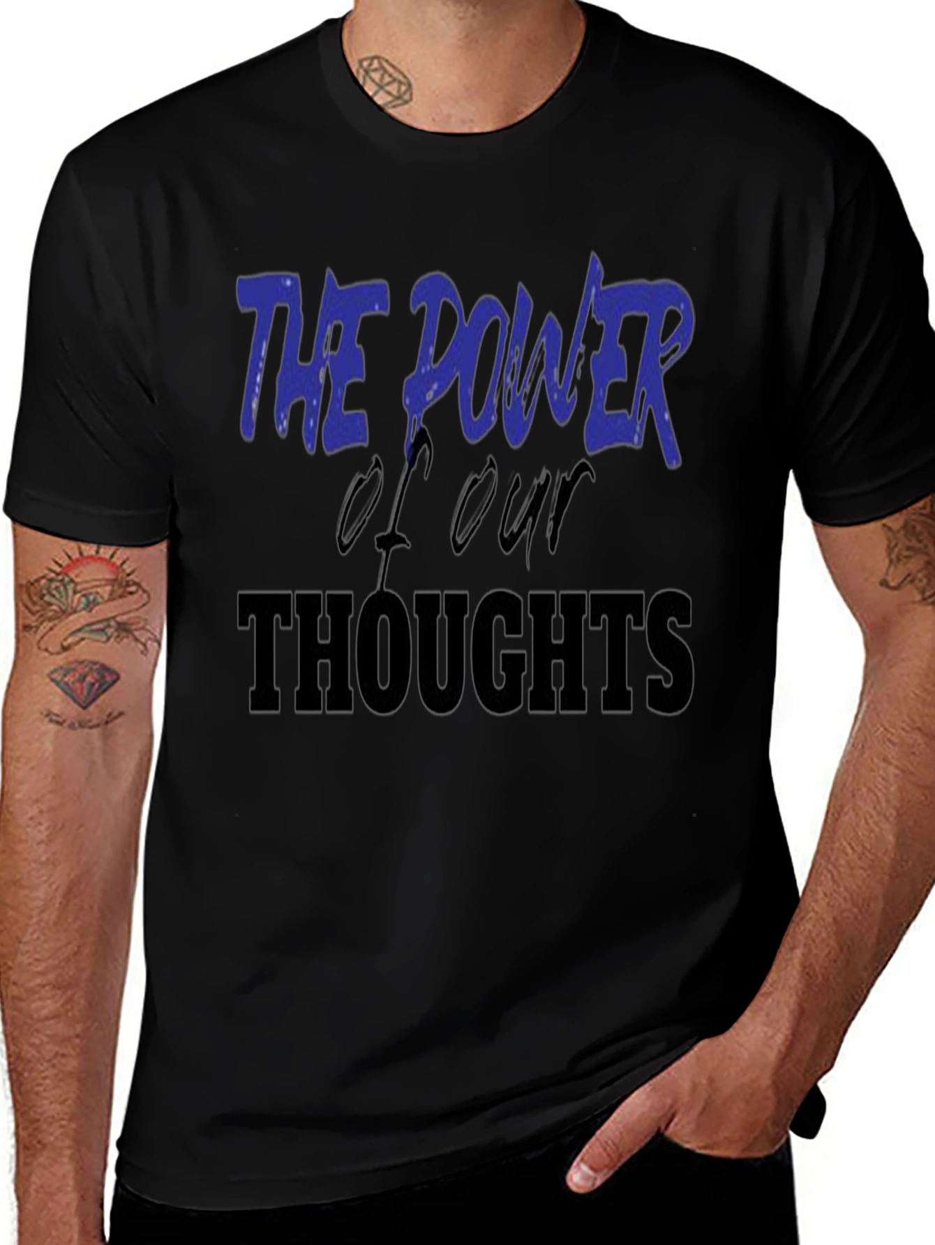 Power of Thoughts Graphic Tee - Inspiring Message