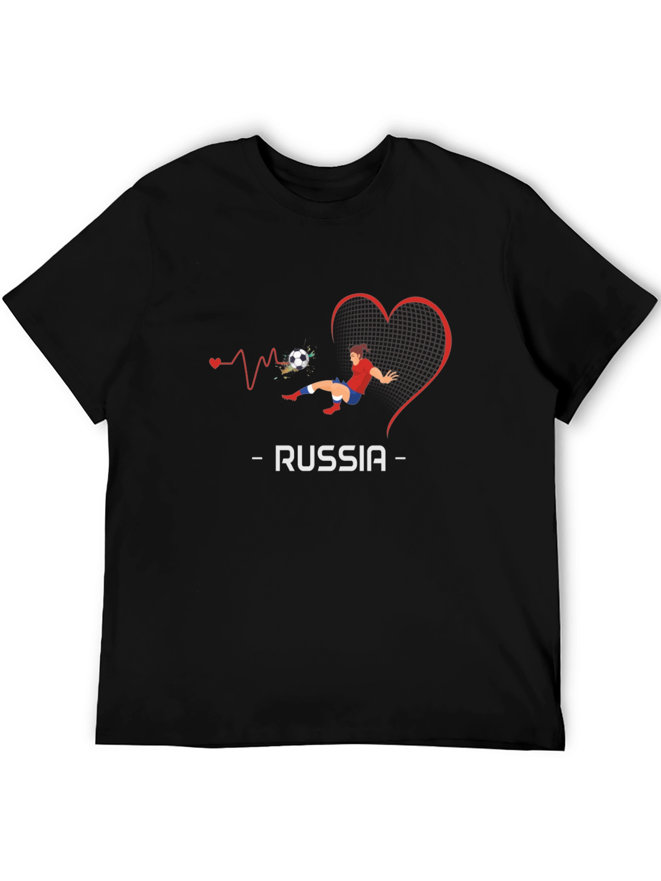 Russia Soccer Love Graphic Tee
