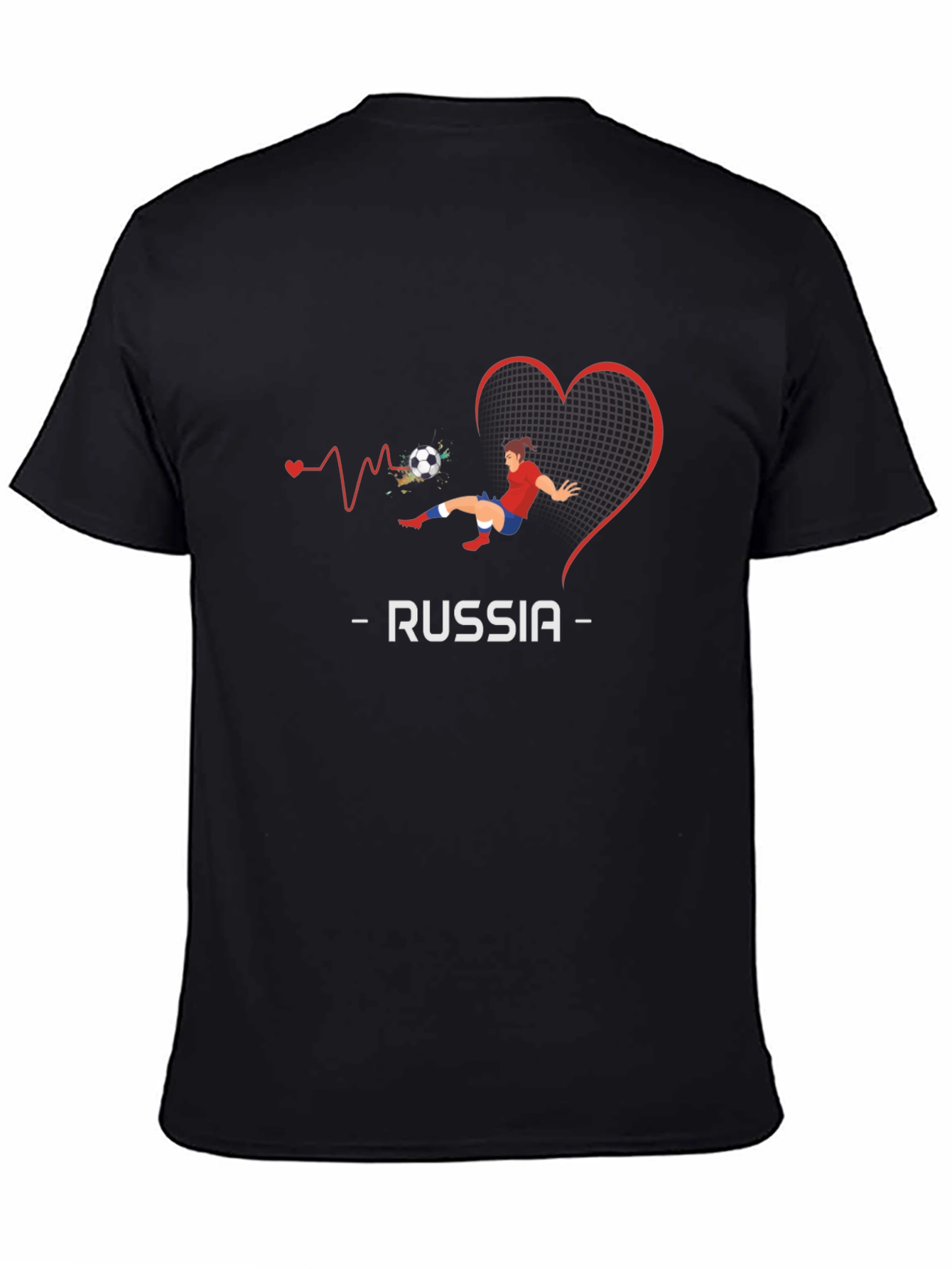 Russia Soccer Love Graphic Tee