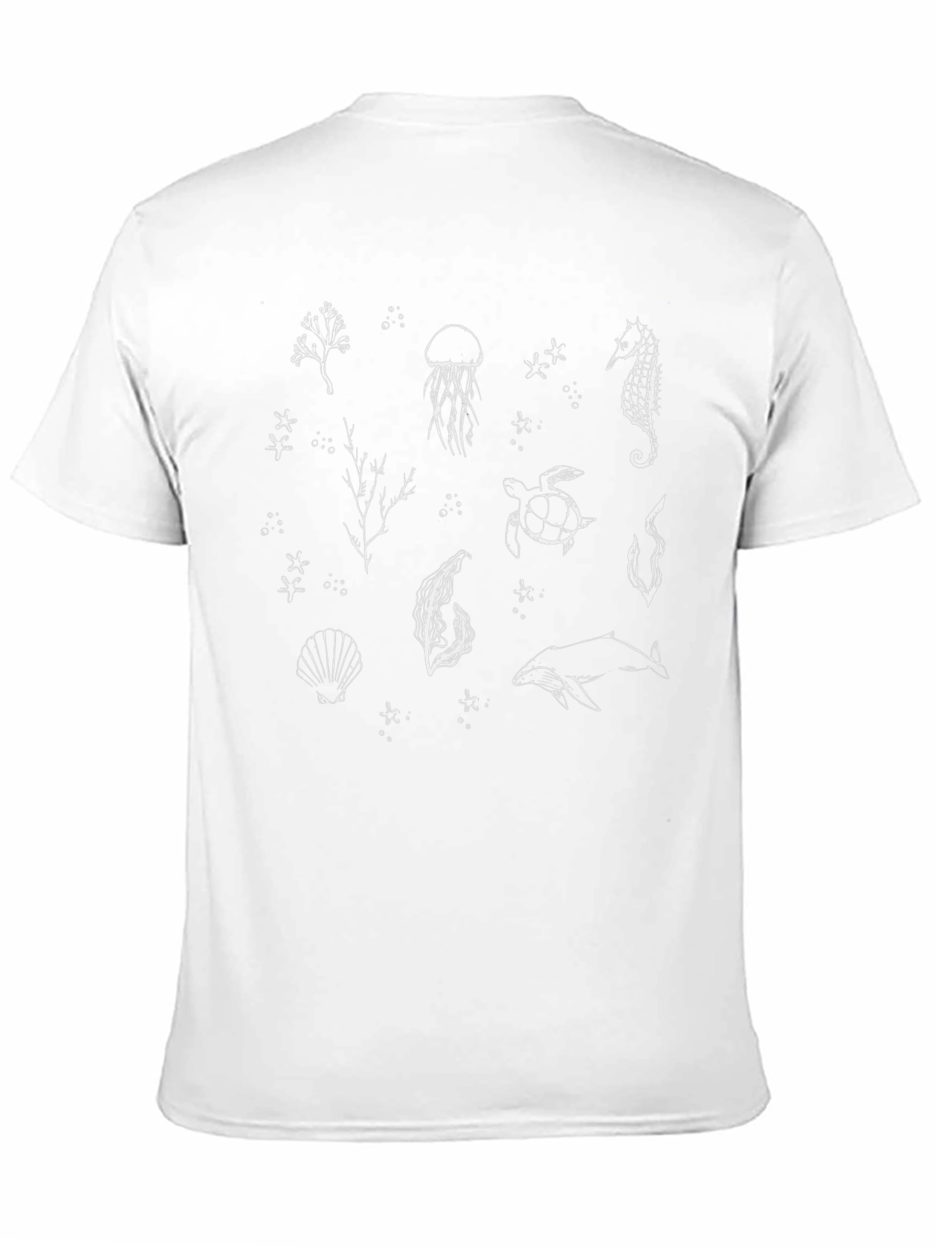 Ocean Life Graphic Tee - Black Unisex T-Shirt