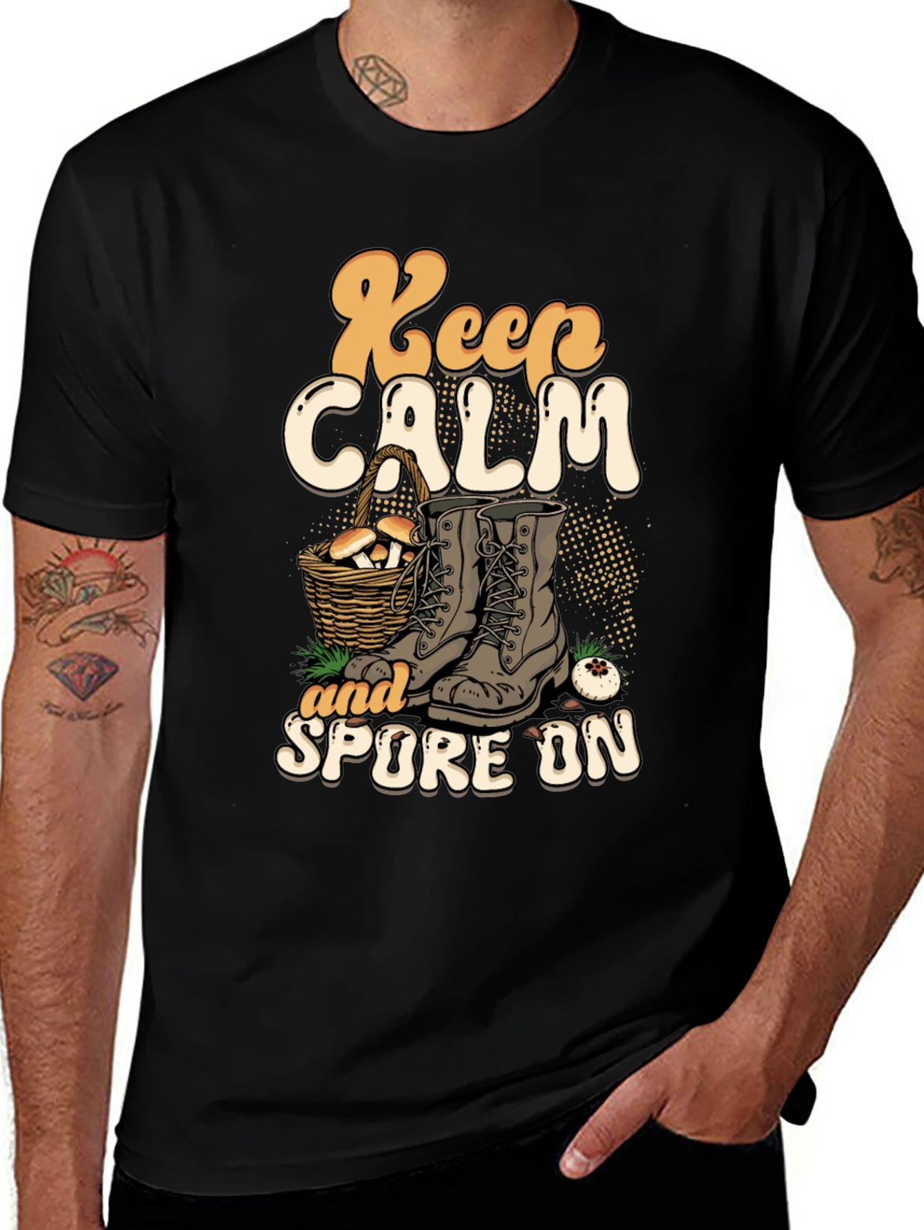 Keep Calm and Spore On Graphic T-Shirt