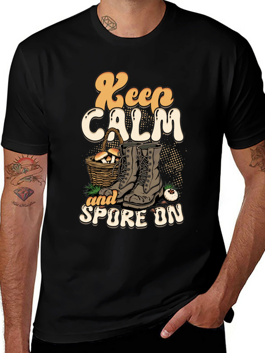 Keep Calm and Spore On Graphic T-Shirt