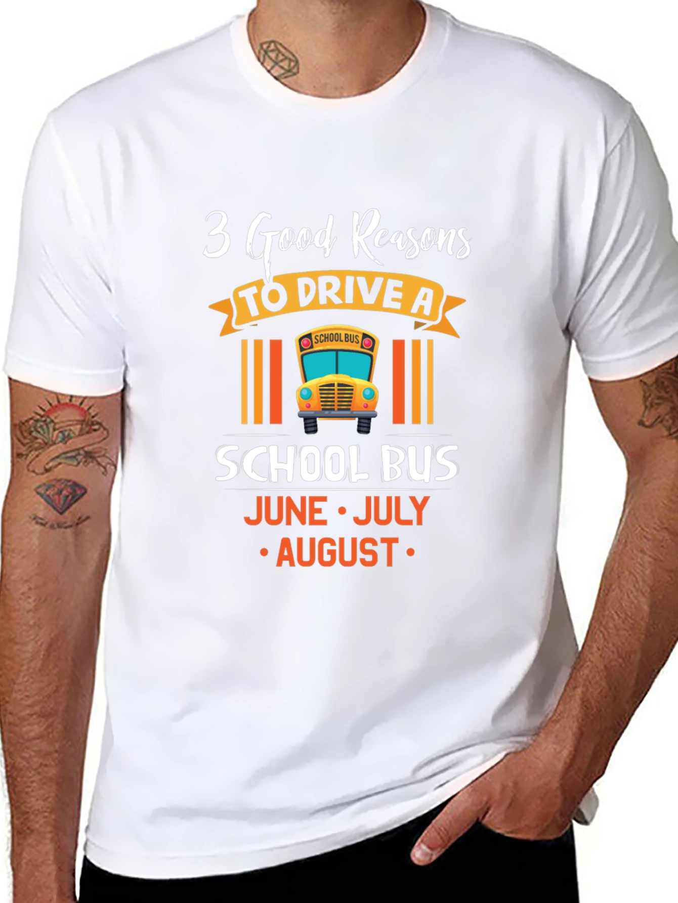 3 Good Reasons School Bus Driver T-Shirt