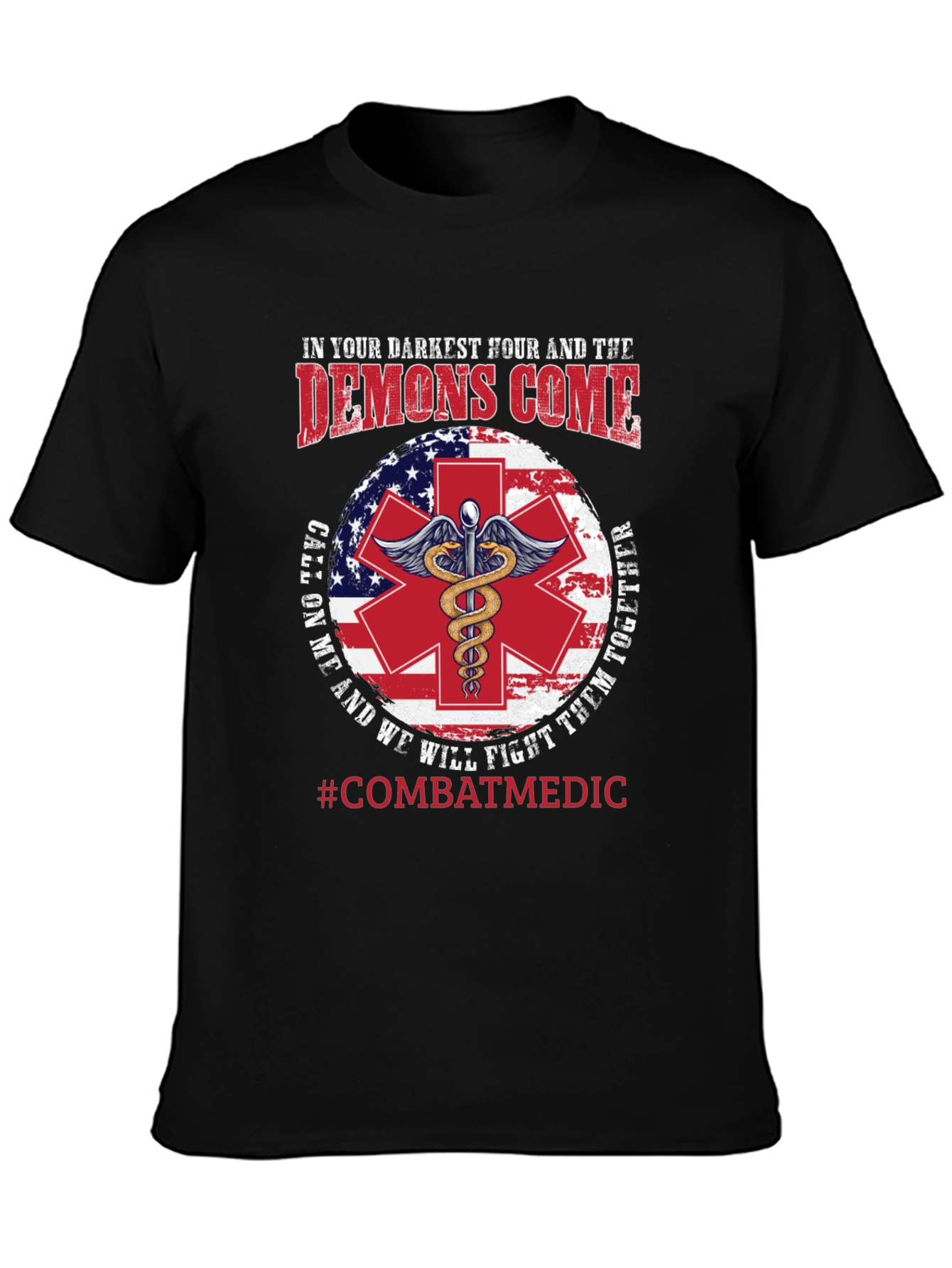 Combat Medic T-Shirt: Darkest Hour Design