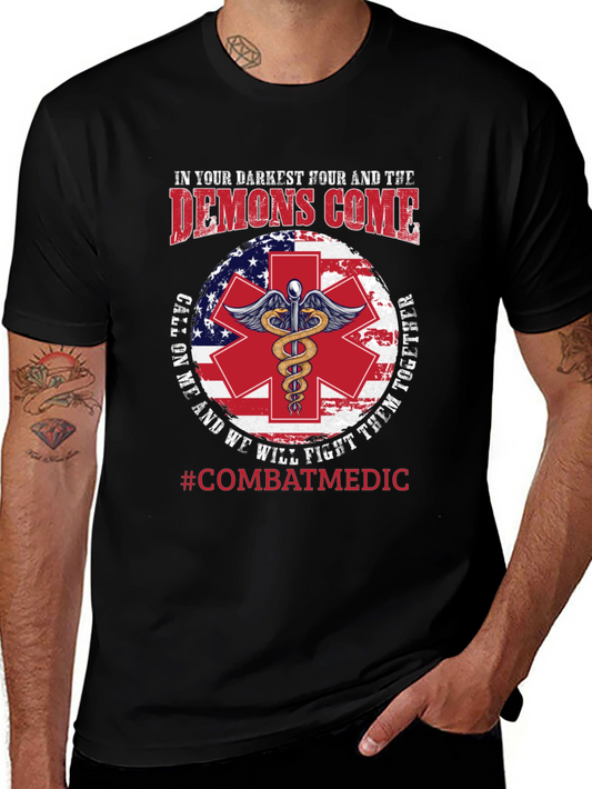 Combat Medic T-Shirt: Darkest Hour Design