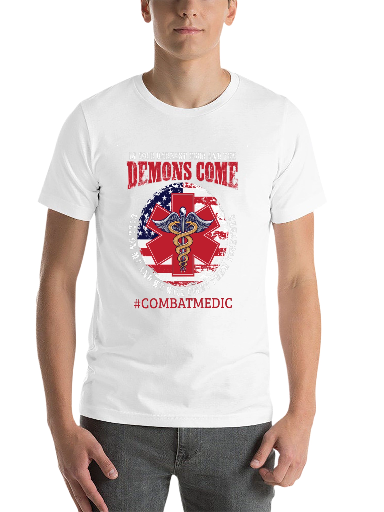 Combat Medic T-Shirt: Darkest Hour Design