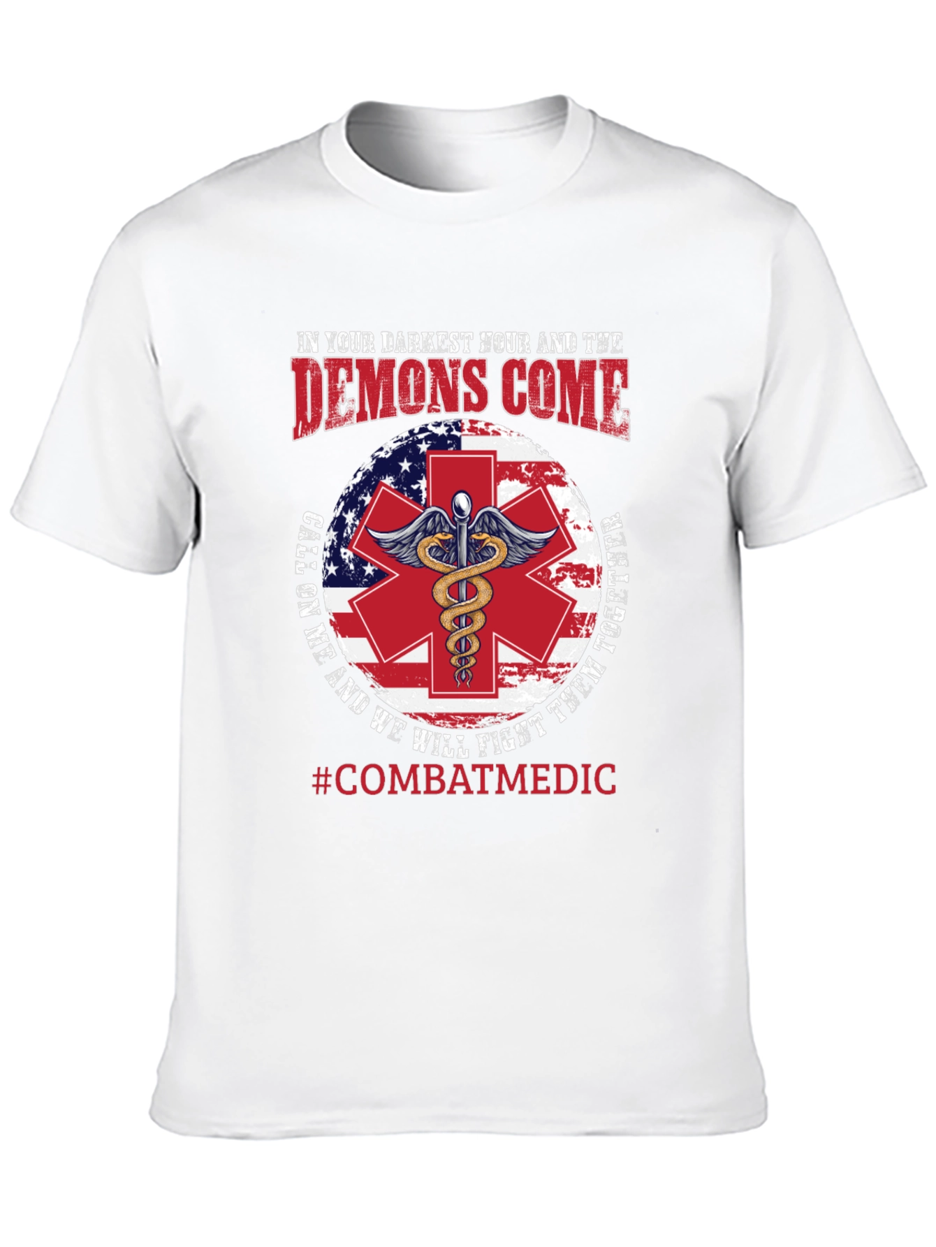 Combat Medic T-Shirt: Darkest Hour Design