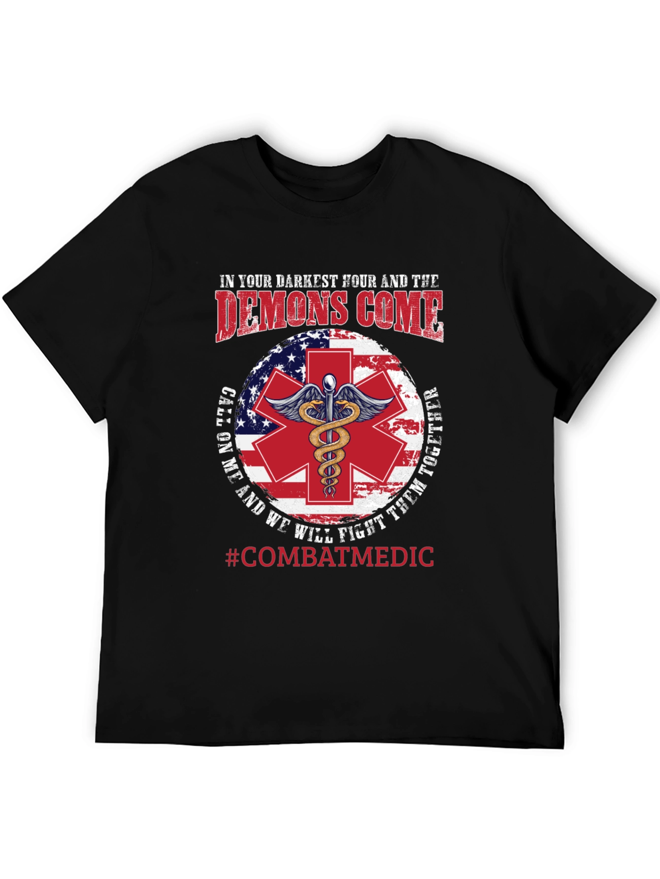 Combat Medic T-Shirt: Darkest Hour Design