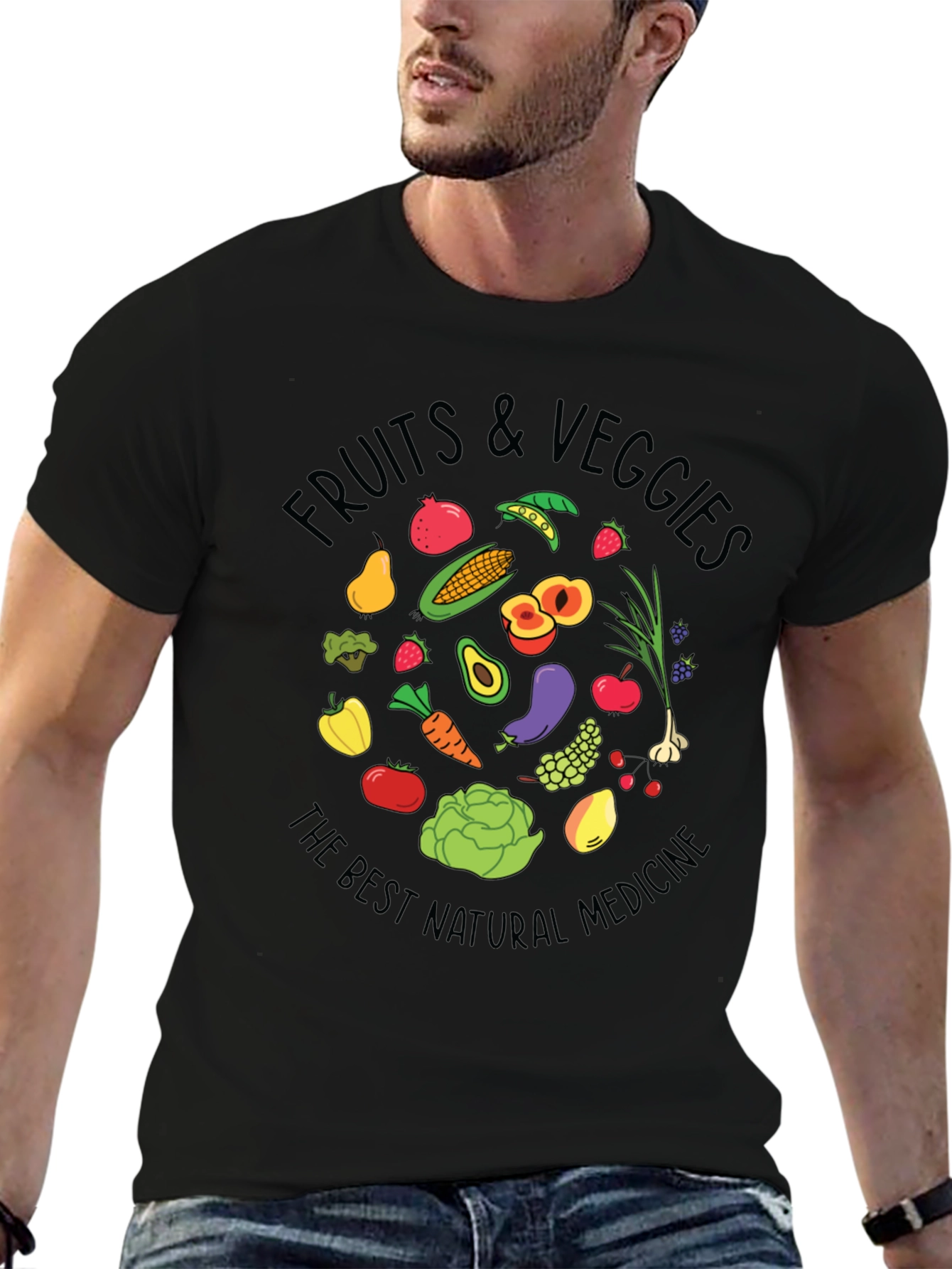 Fruits & Veggies T-Shirt - Natural Medicine Graphic Tee