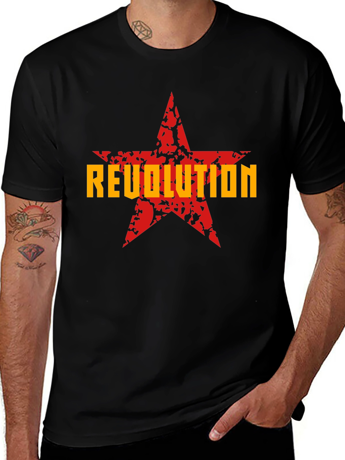 Revolution Star Graphic T-Shirt - Bold Statement Tee