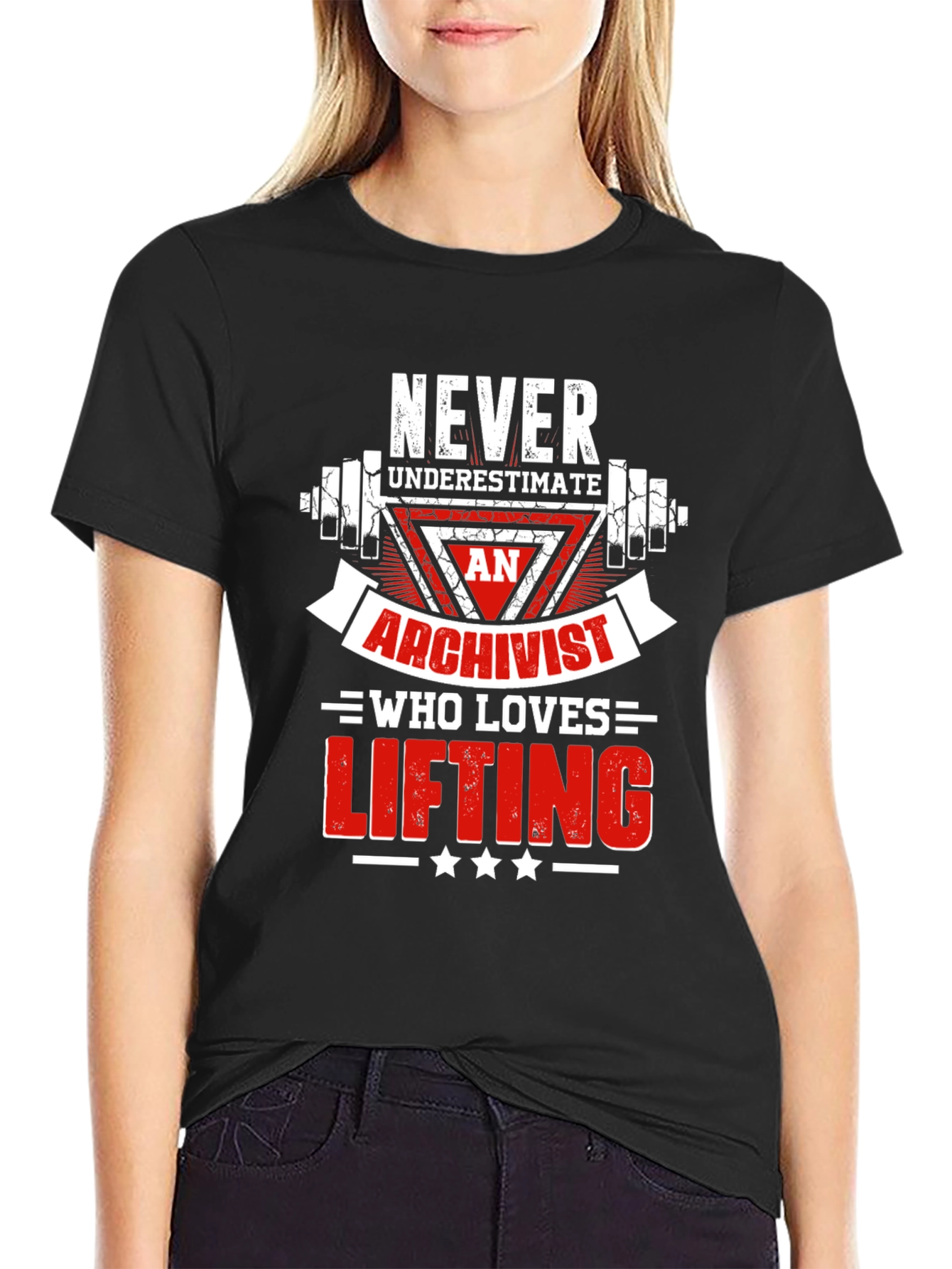Archivist Who Loves Lifting T-Shirt - Gym Gift
