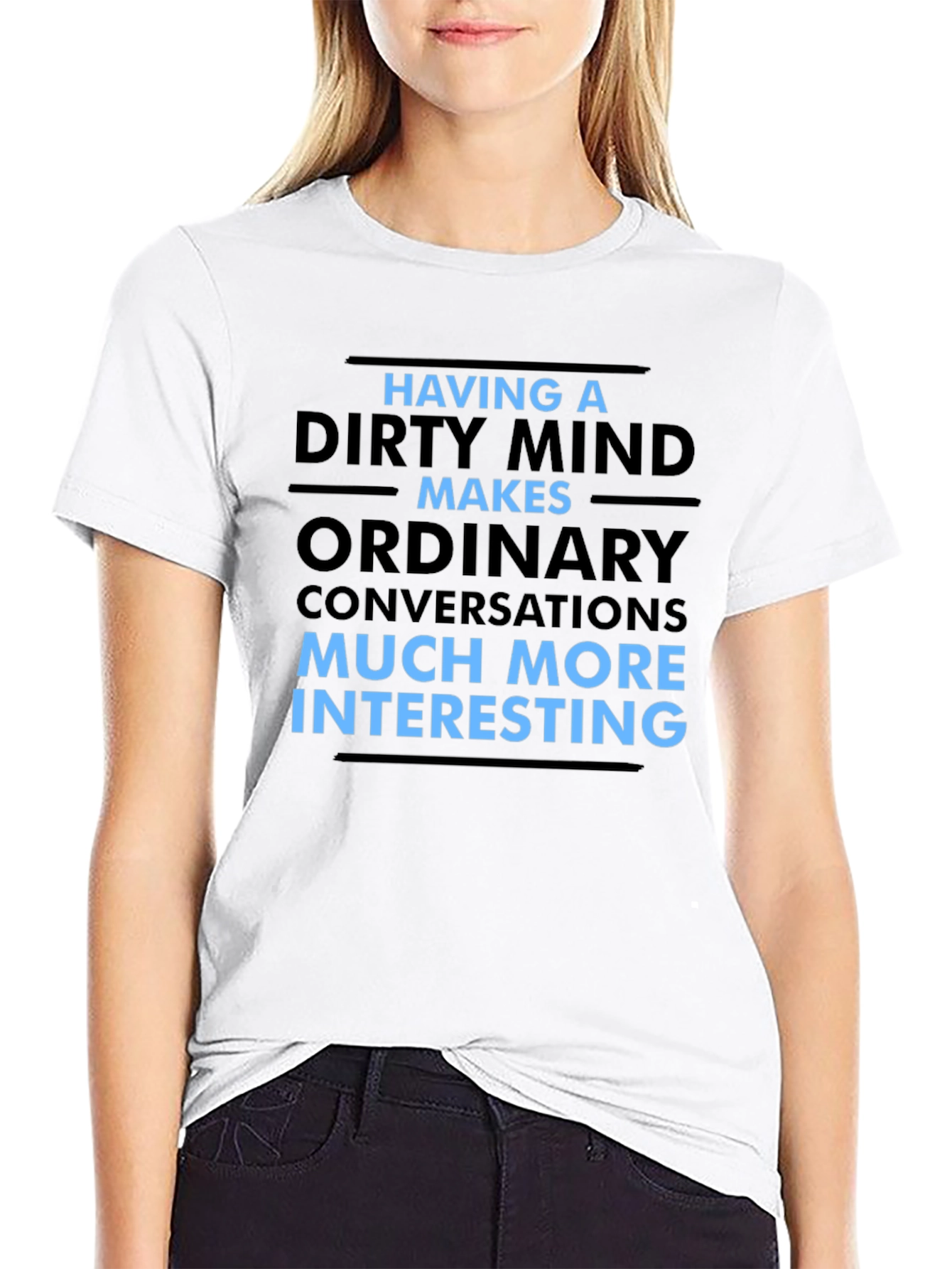 Dirty Mind Funny Graphic Tee