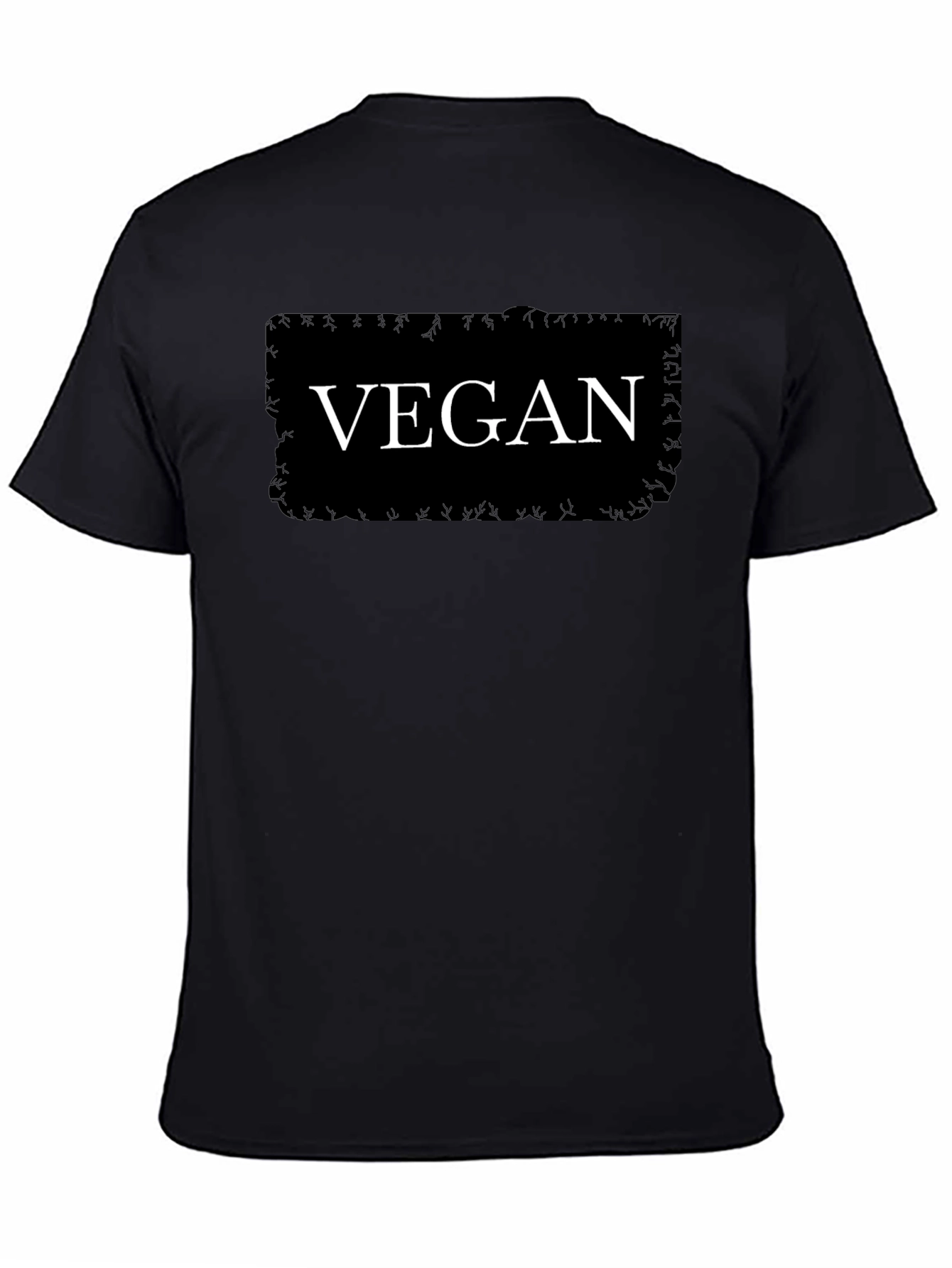 Vegan Graphic T-Shirt - Black