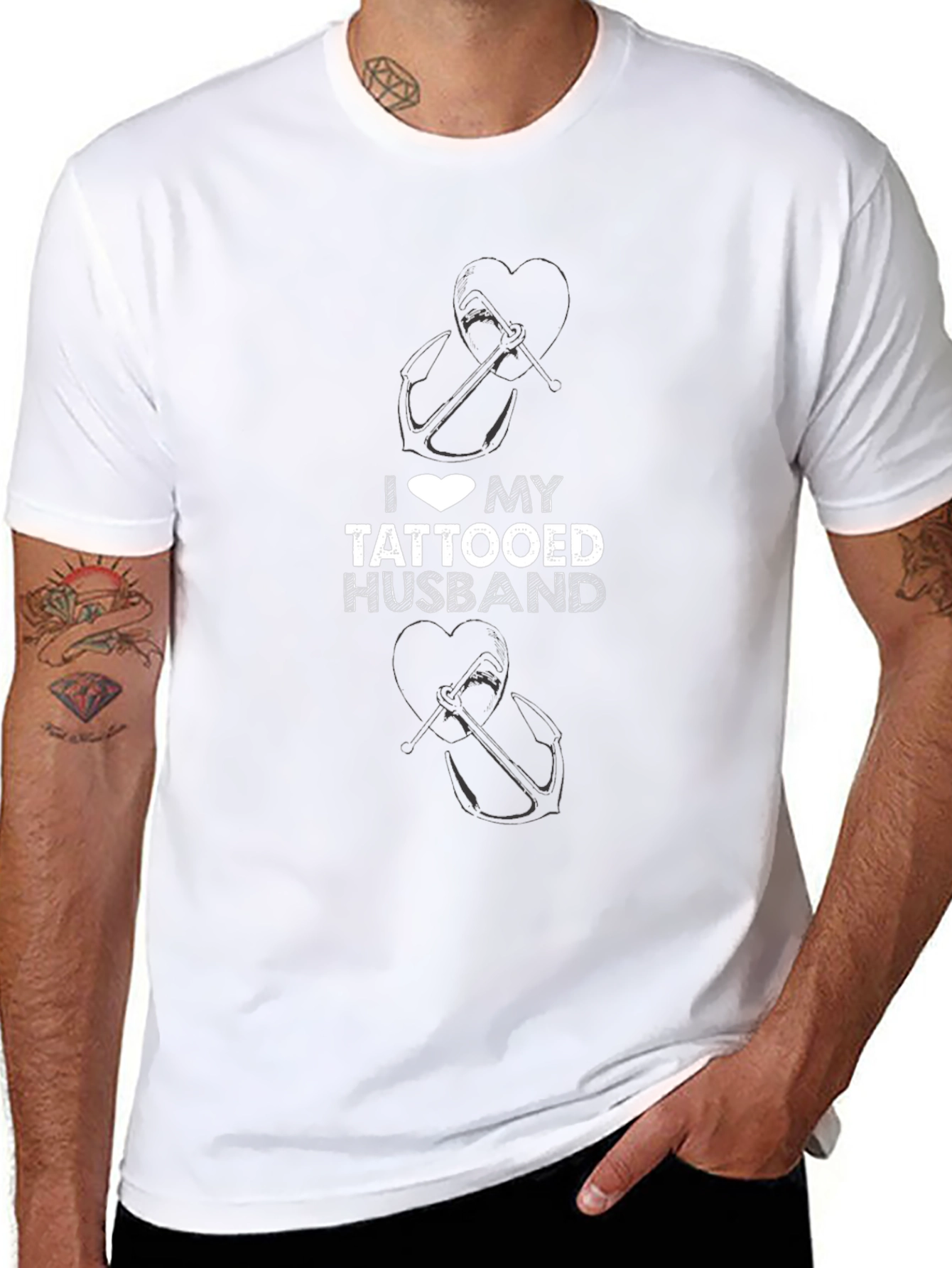 I Love My Tattooed Husband T-Shirt