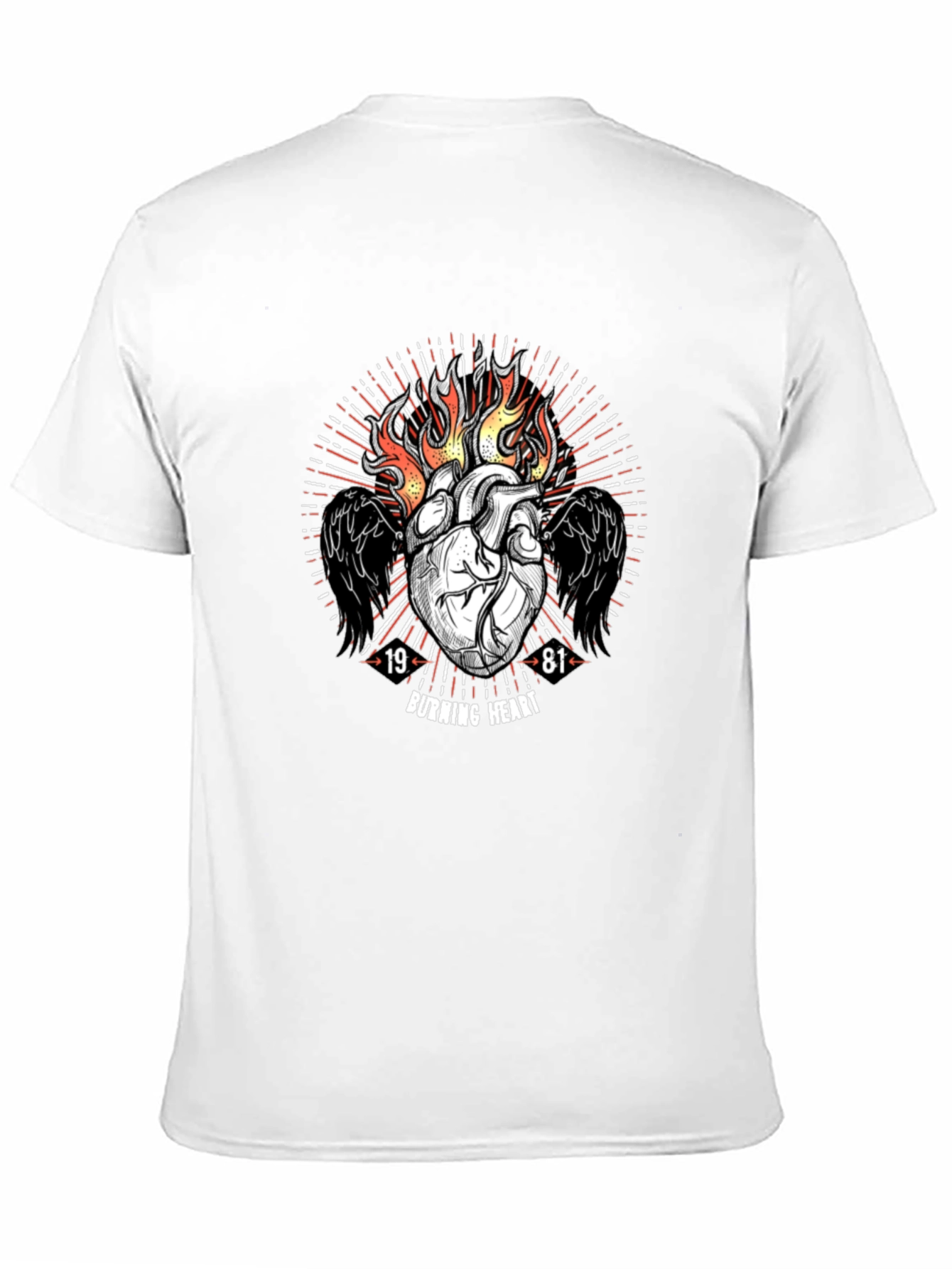 Burning Heart Graphic Tee