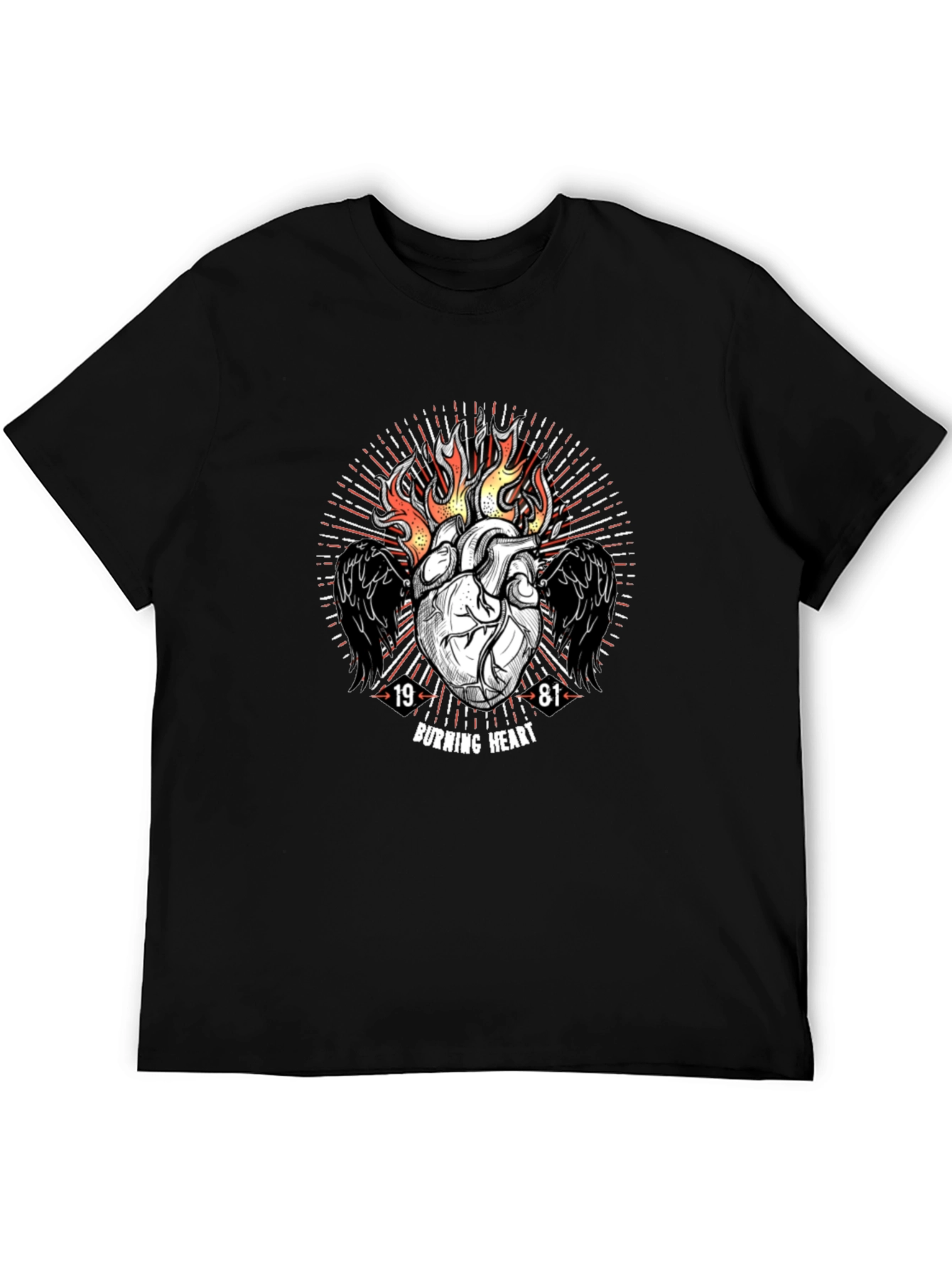 Burning Heart Graphic Tee