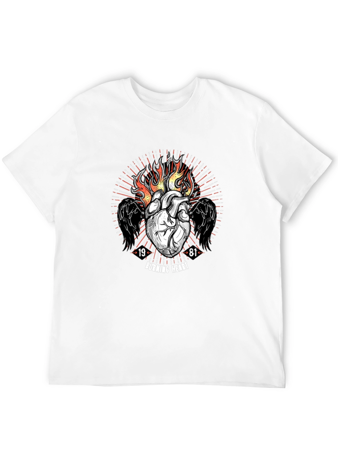 Burning Heart Graphic Tee