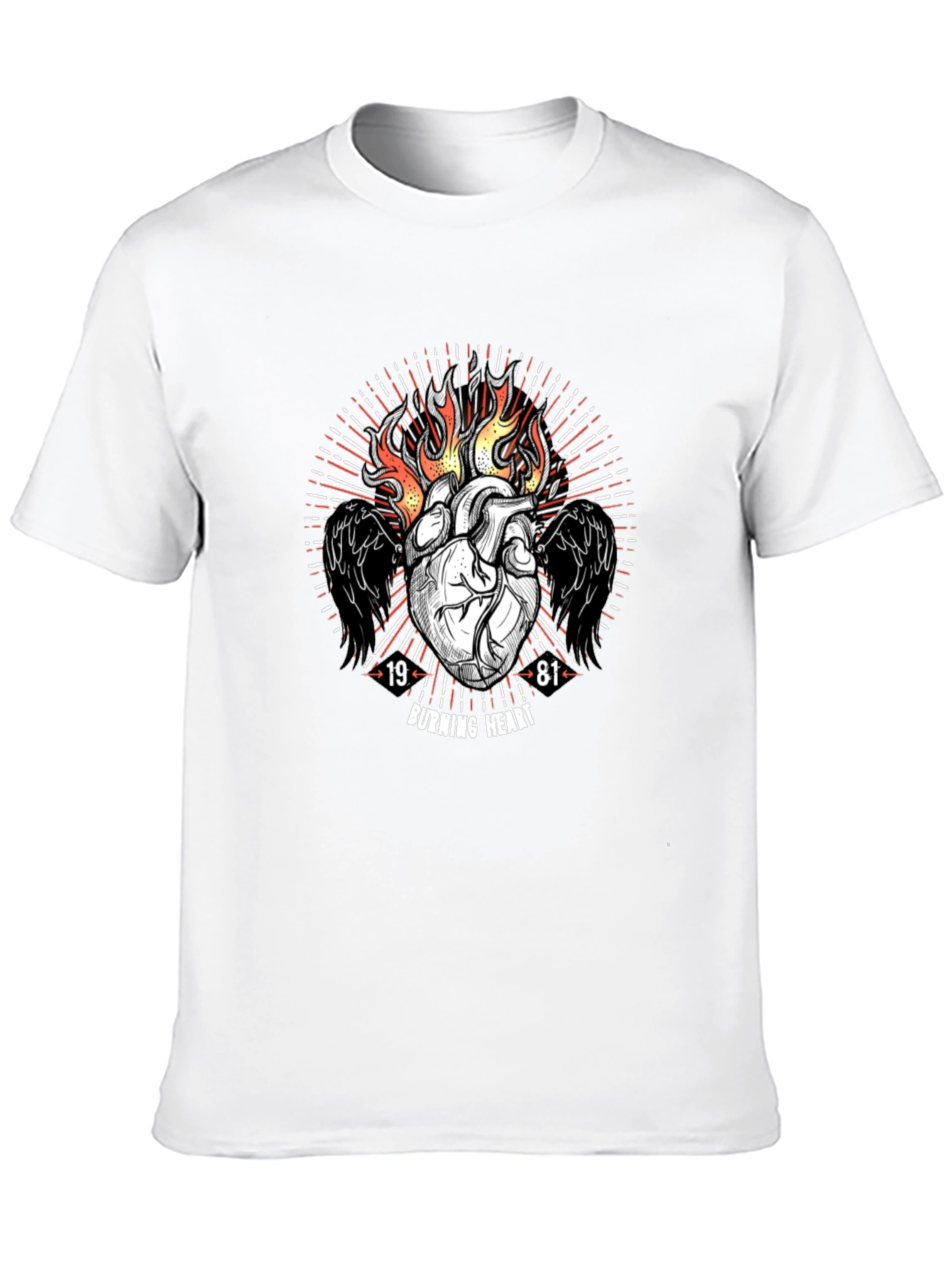 Burning Heart Graphic Tee