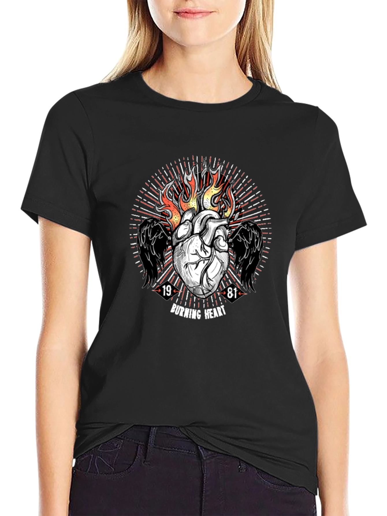 Burning Heart Graphic Tee