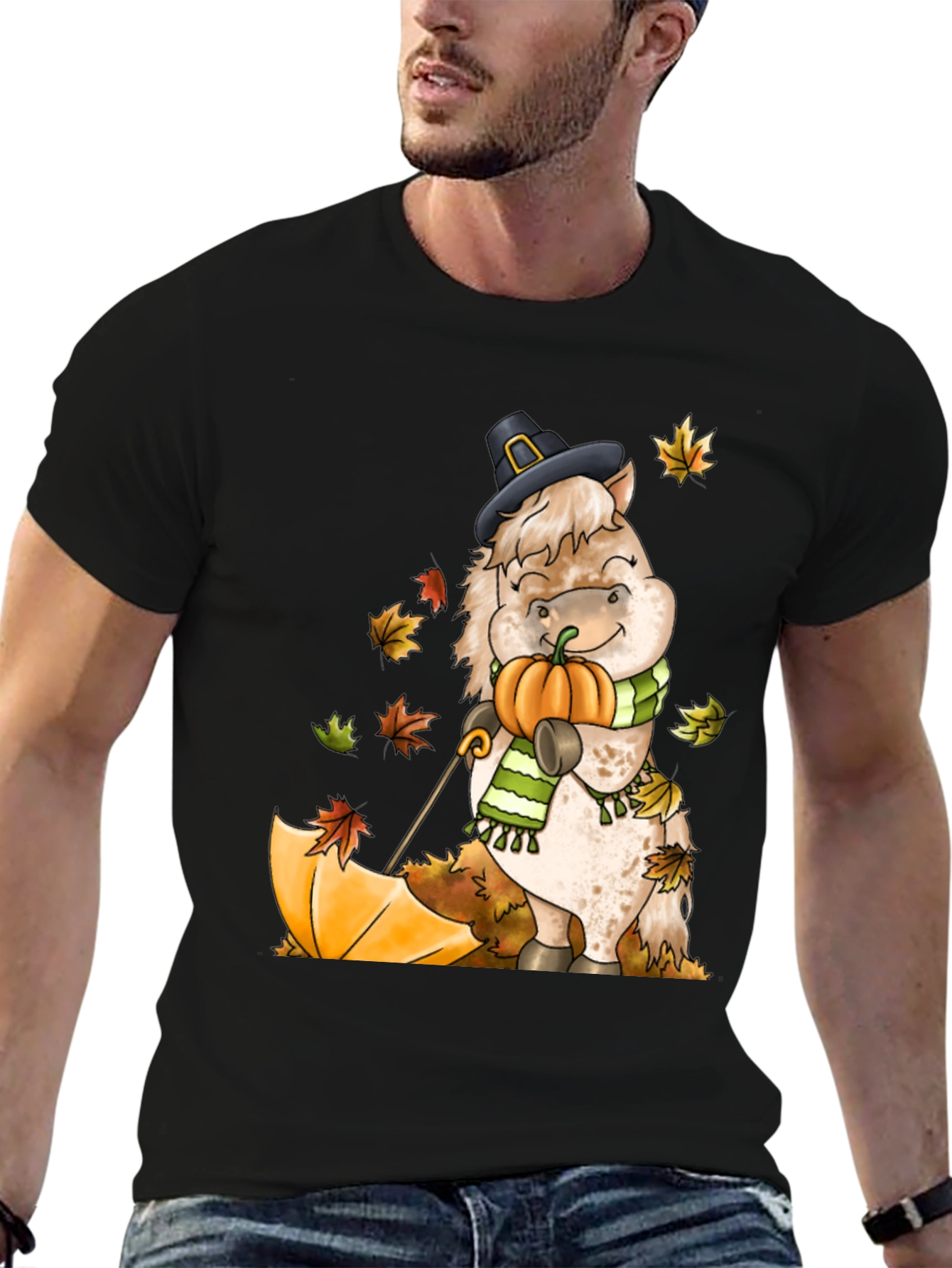 Festive Fall Horse T-Shirt