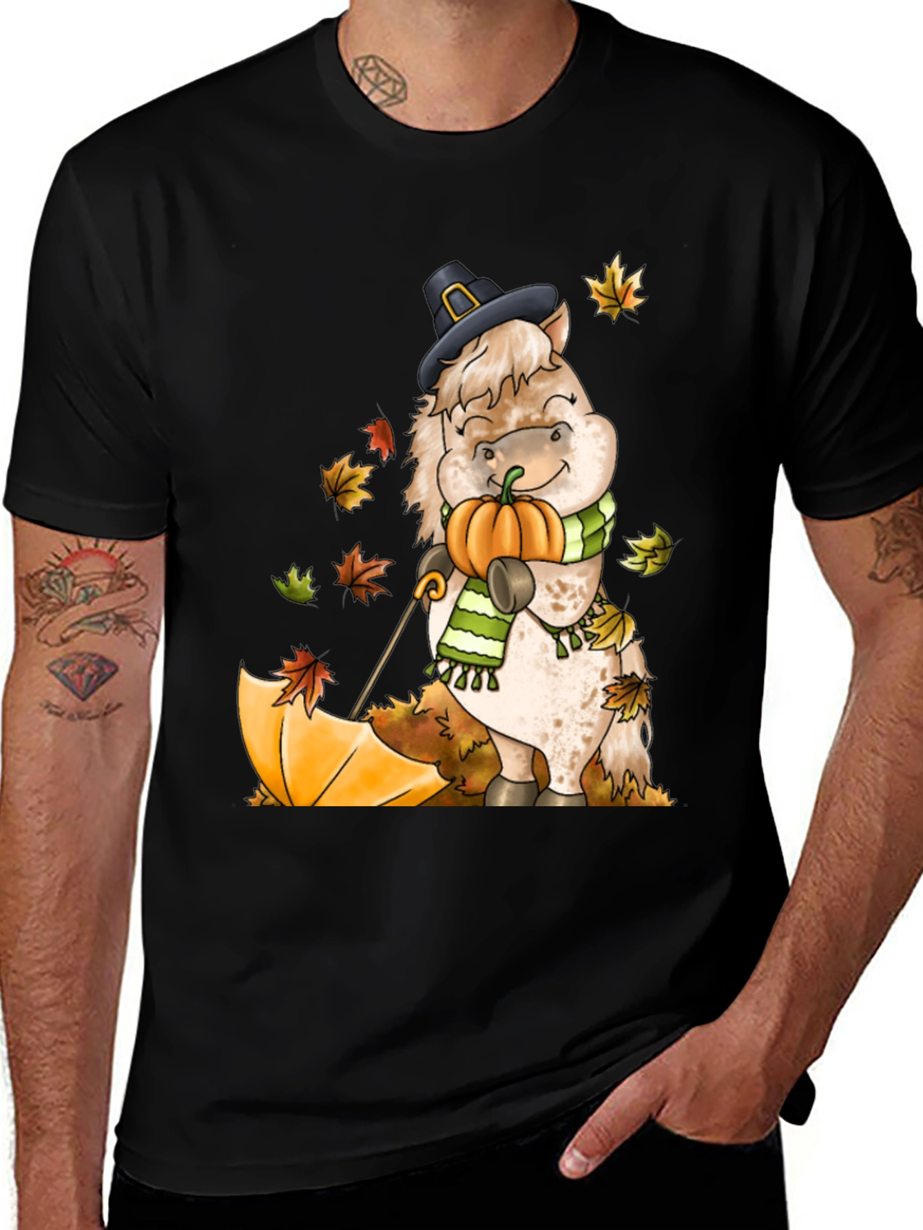 Festive Fall Horse T-Shirt