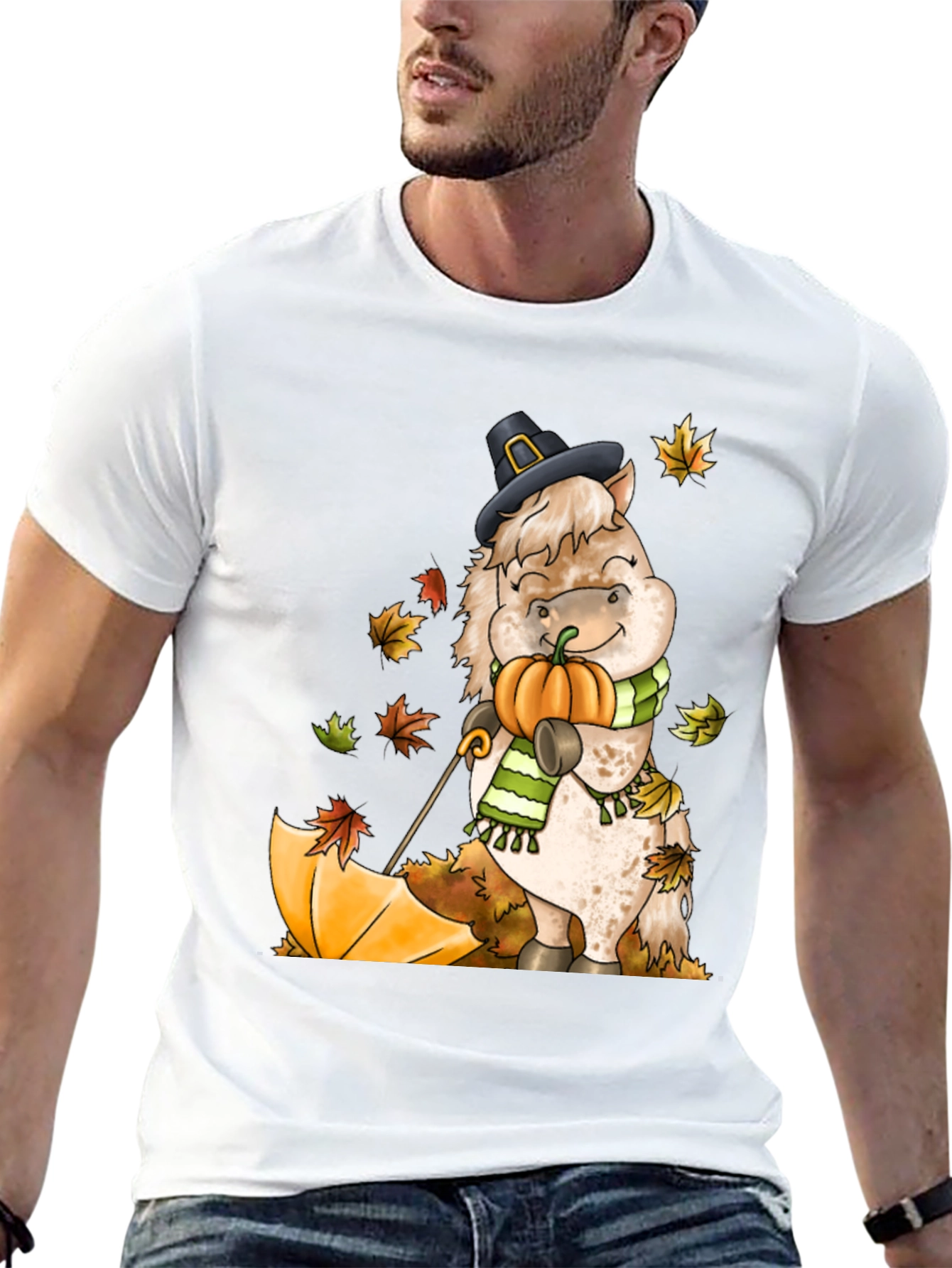 Festive Fall Horse T-Shirt