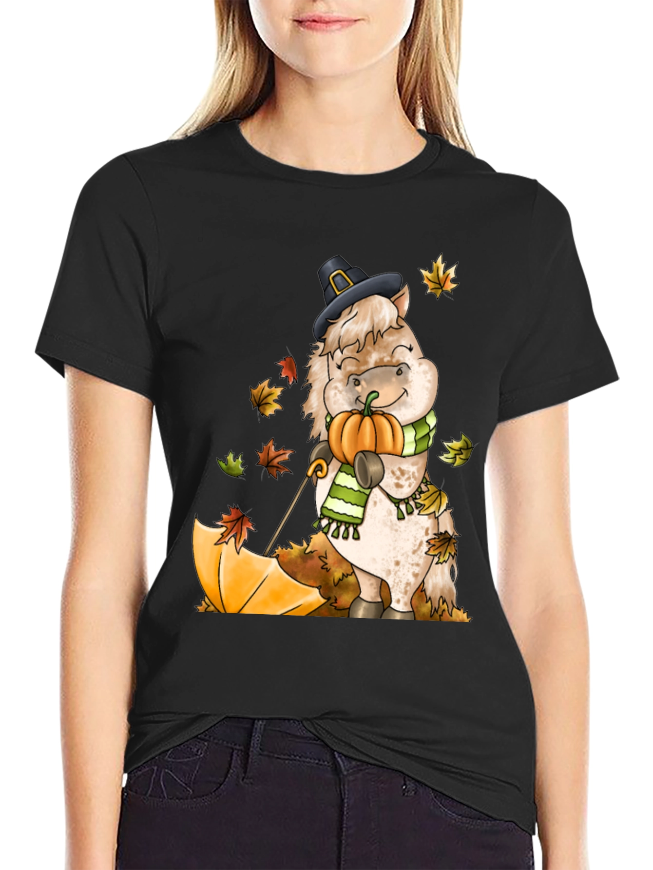 Festive Fall Horse T-Shirt