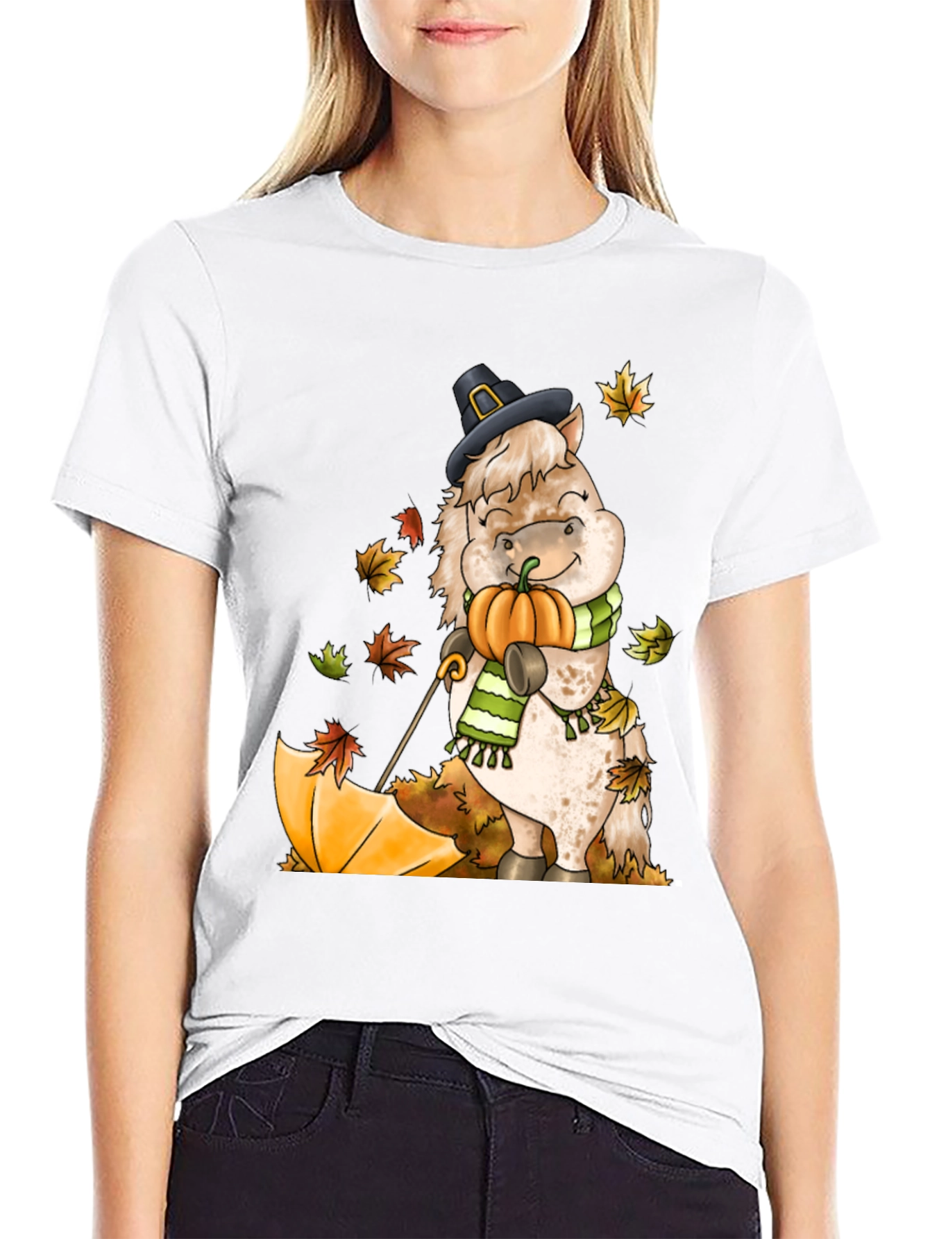 Festive Fall Horse T-Shirt