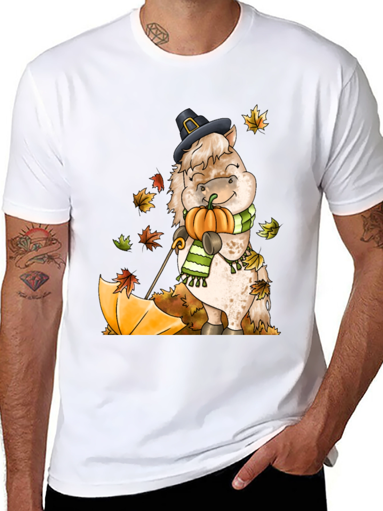 Festive Fall Horse T-Shirt