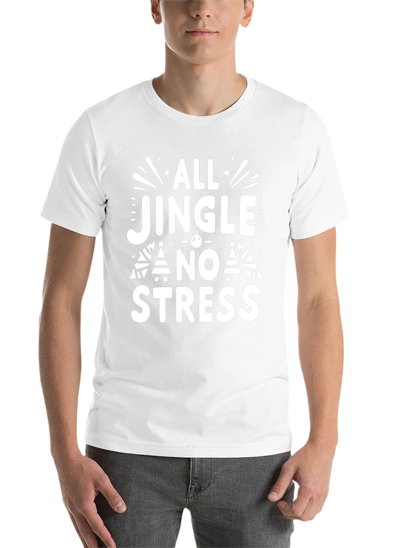 All Jingle No Stress Holiday T-Shirt