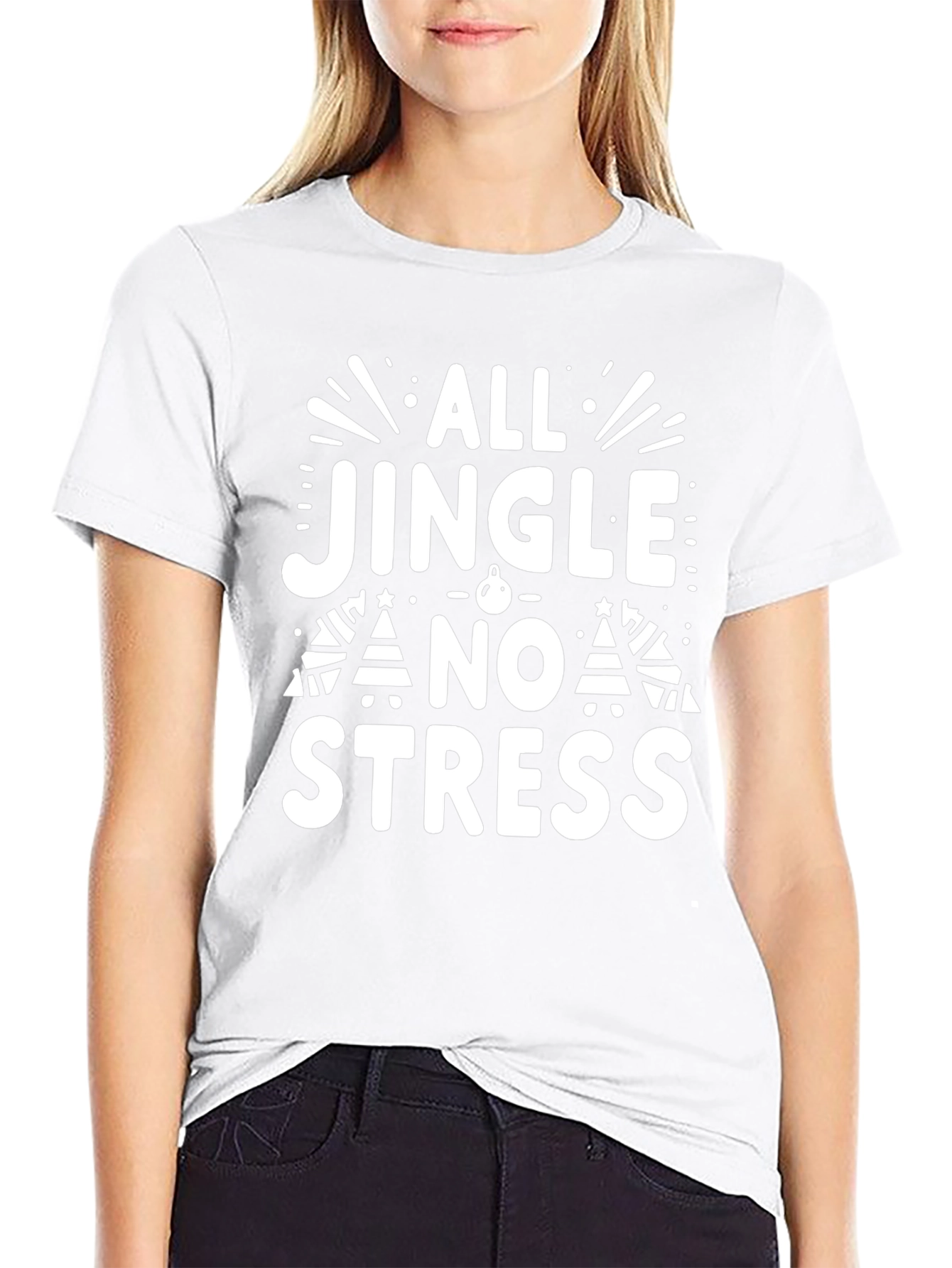 All Jingle No Stress Holiday T-Shirt