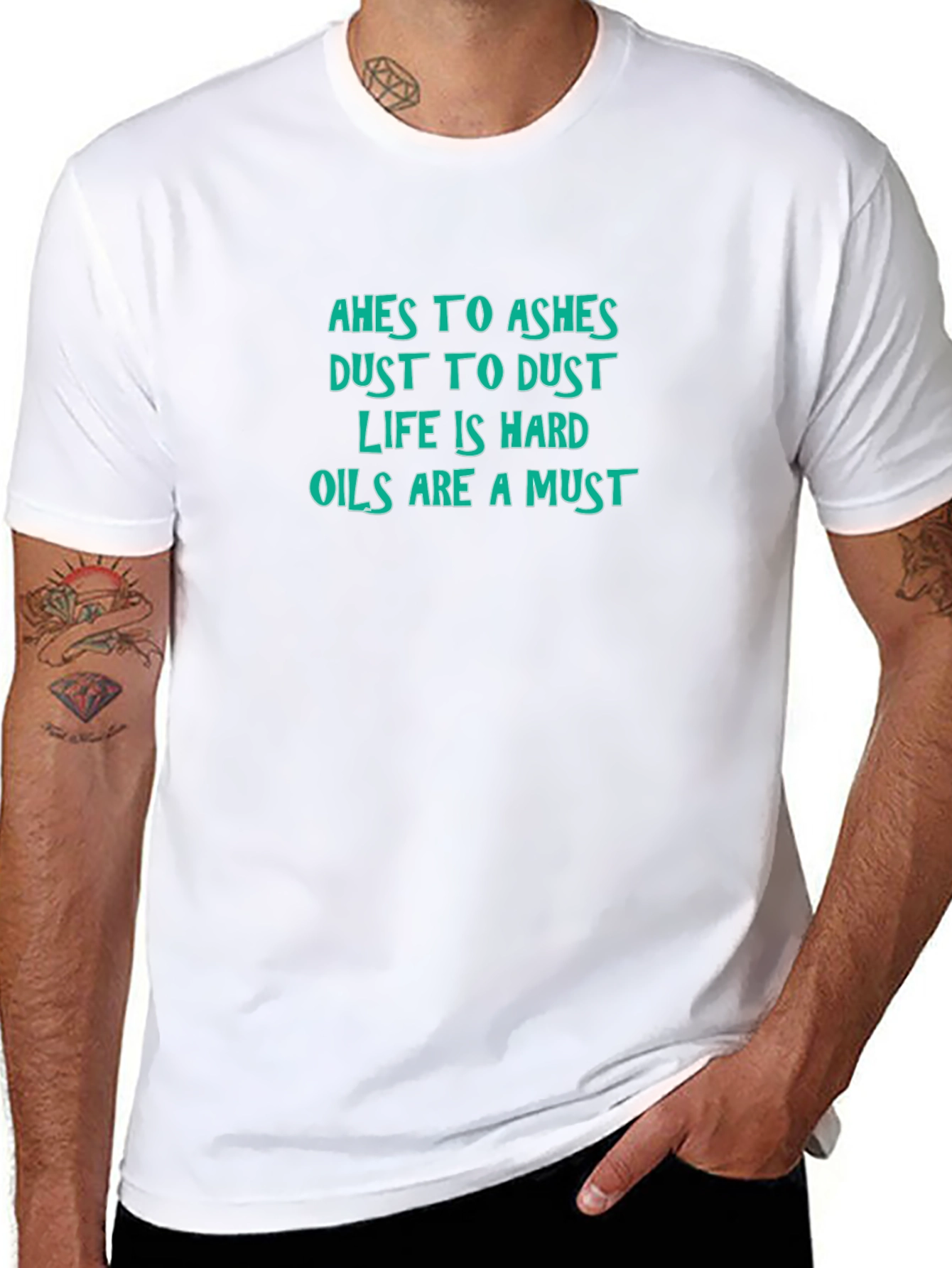 Ashes to Ashes Funny Graphic Novelty T-Shirt