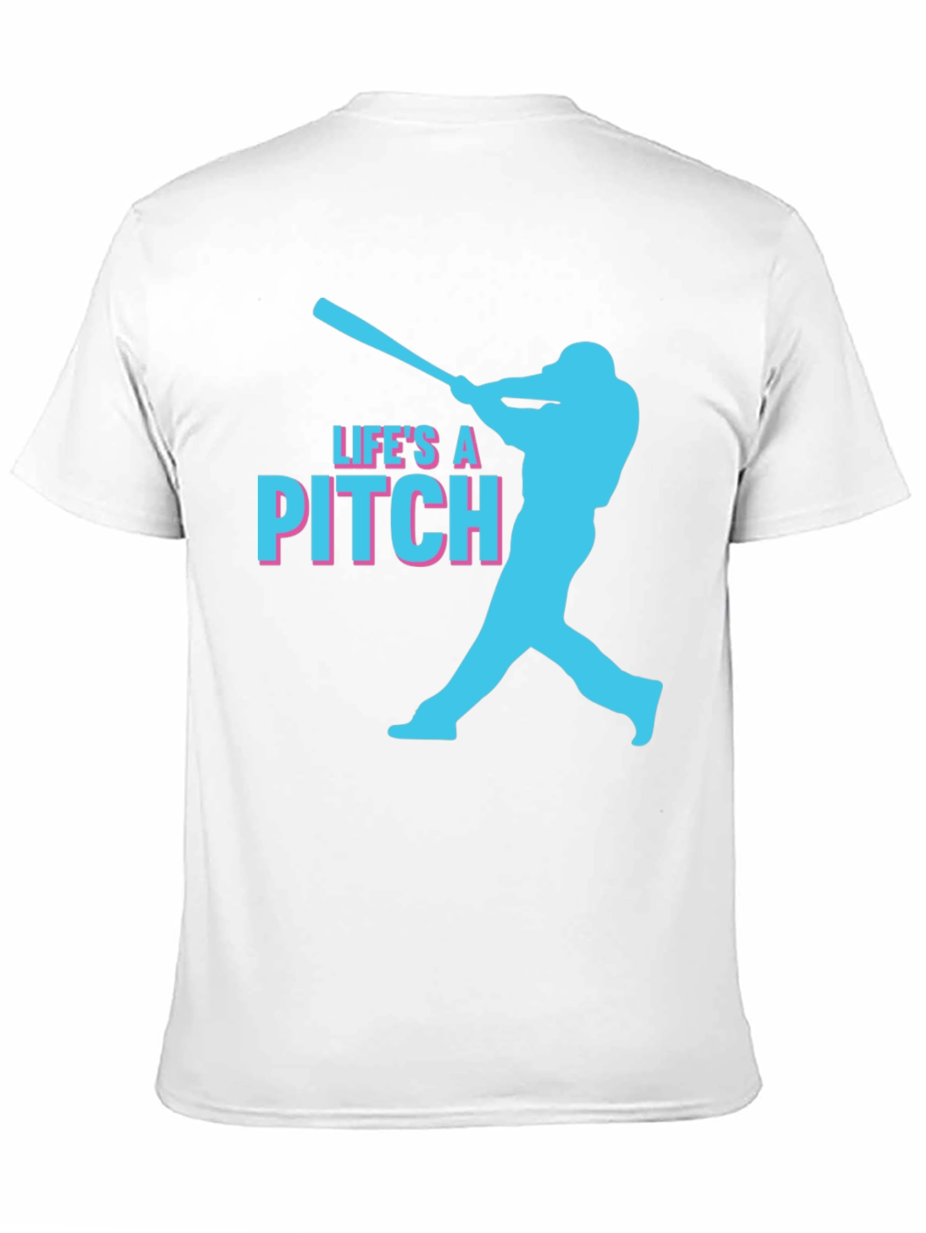 Lifes a Pitch Baseball Graphic Tee - Black