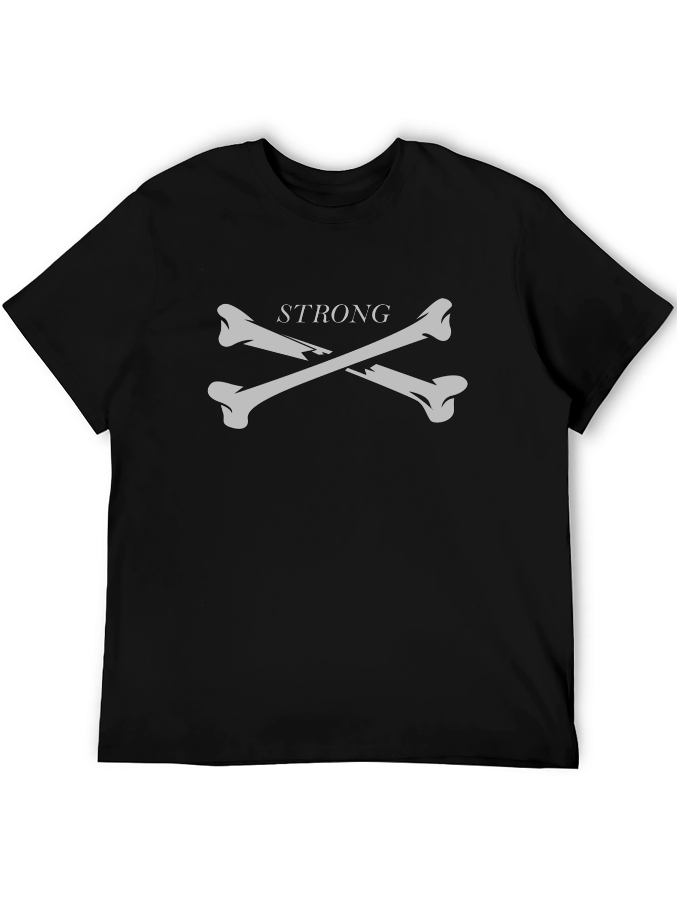 Strong Bones Graphic T-Shirt - Black