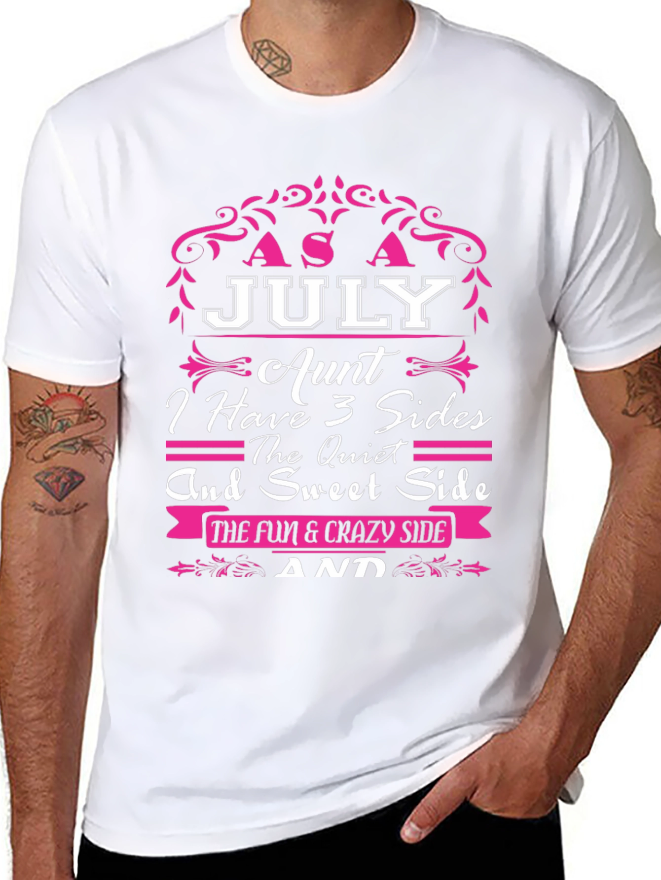 July Aunt T-Shirt - 3 Sides