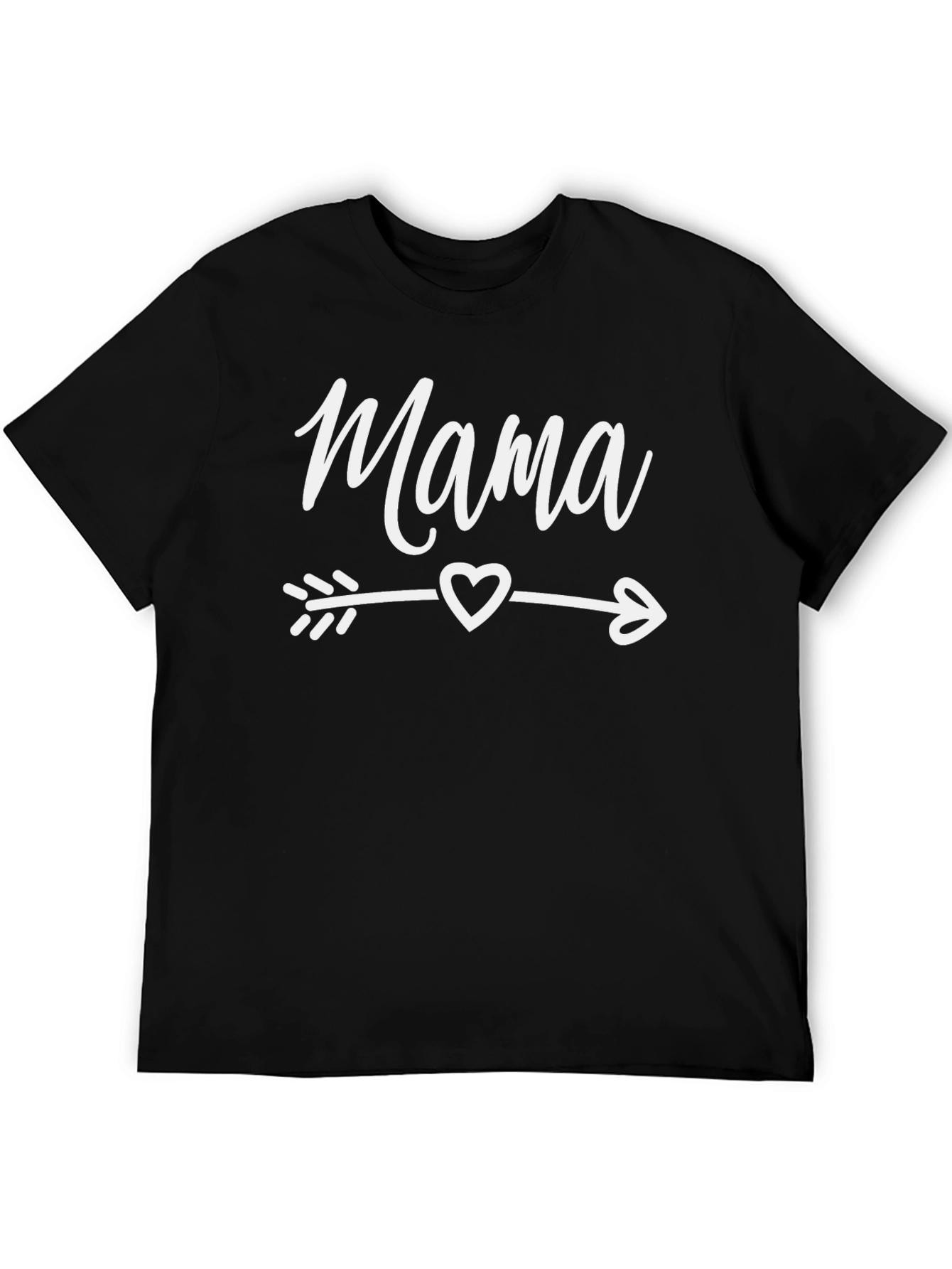 Mama Arrow Heart Black T-Shirt
