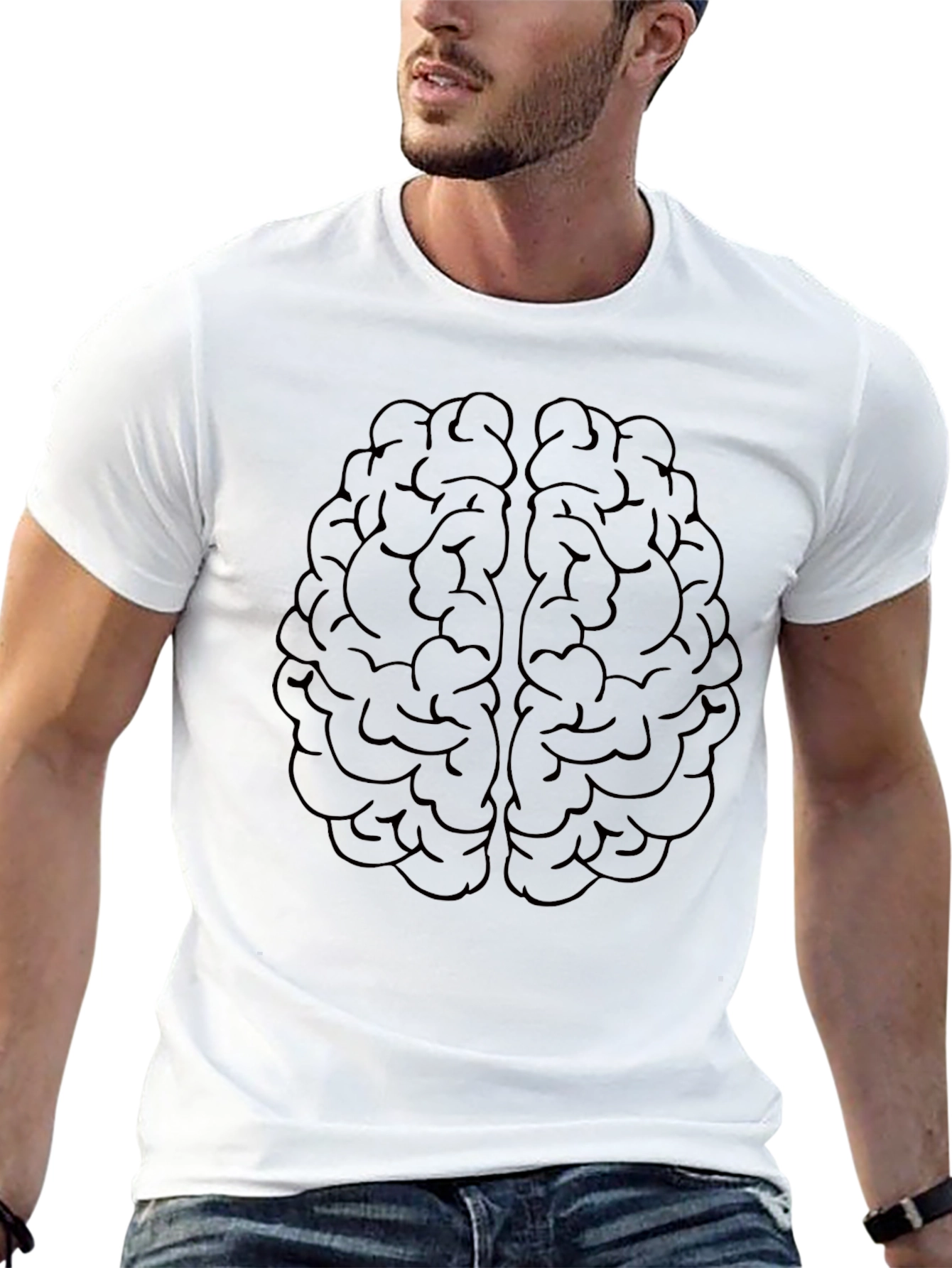 Brain Graphic T-Shirt - Smart Style