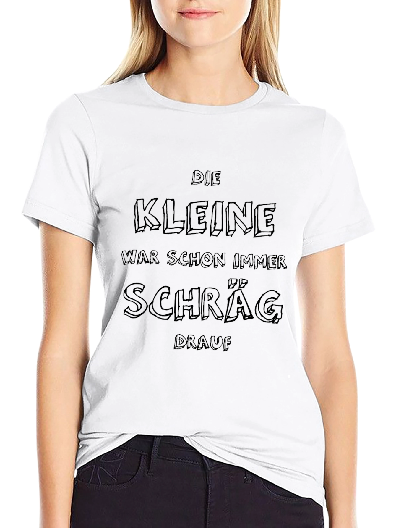 Die Kleine Black Graphic Tee
