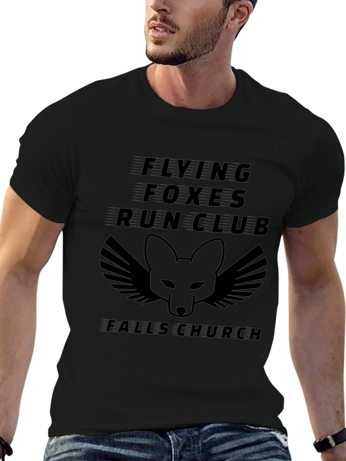 Flying Foxes Run Club Black T-Shirt